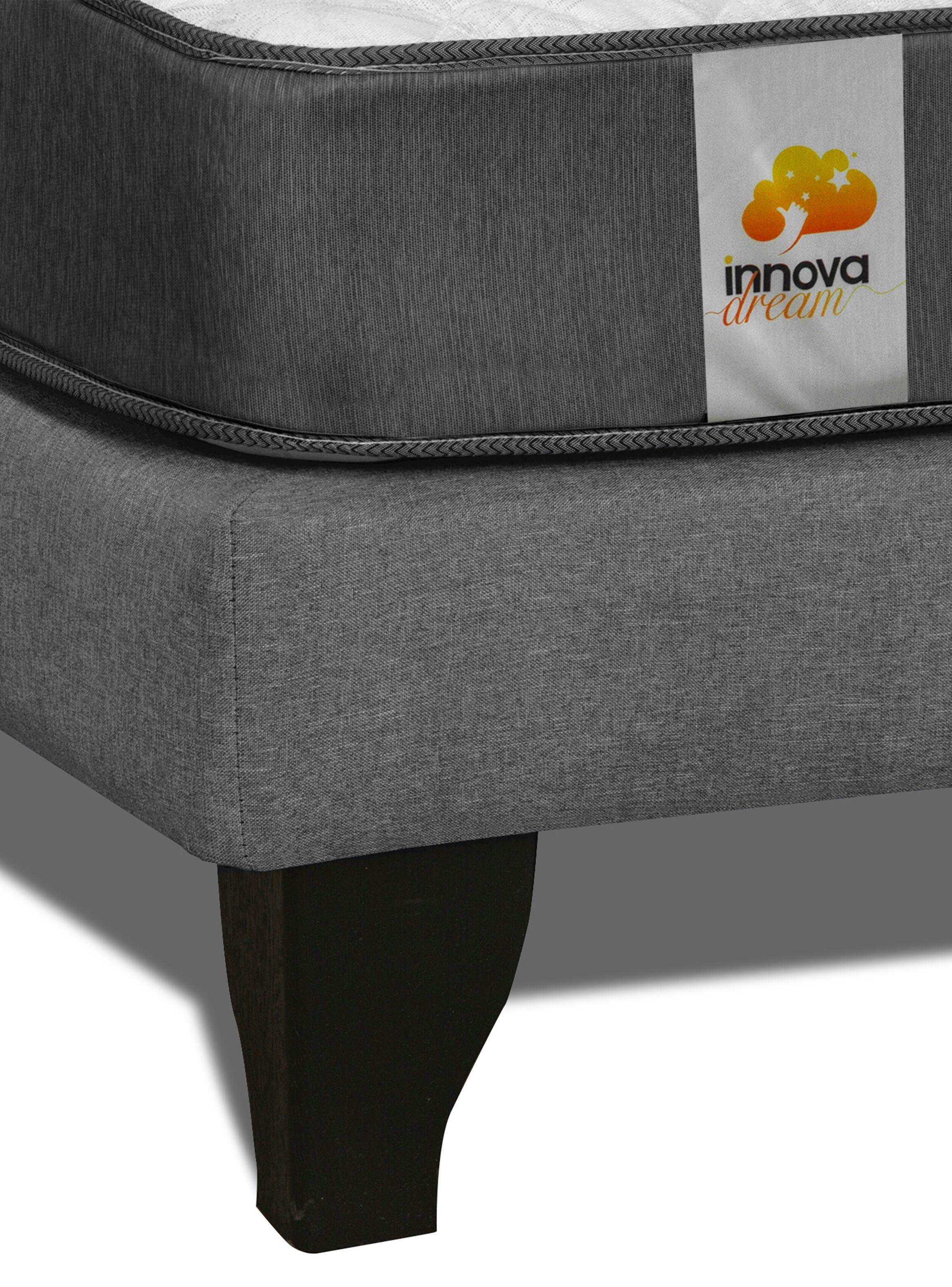 Cama Europea Silver King Gris-5