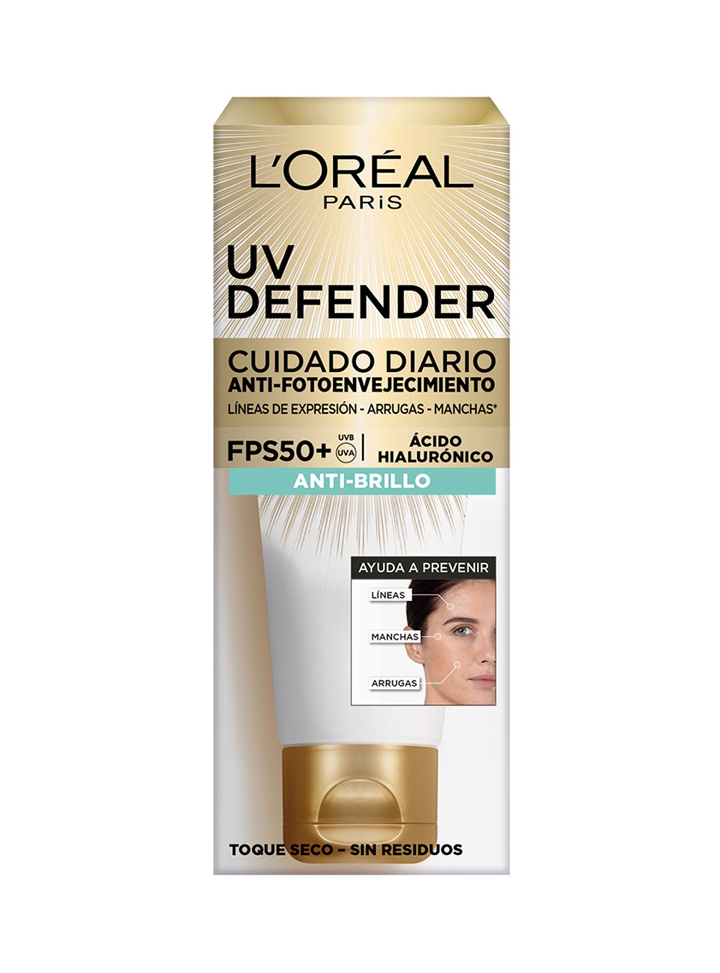 Crema Dermo Expertise L'Oréal Paris Diaria UV Defender FPS 50 Anti Brillo-2