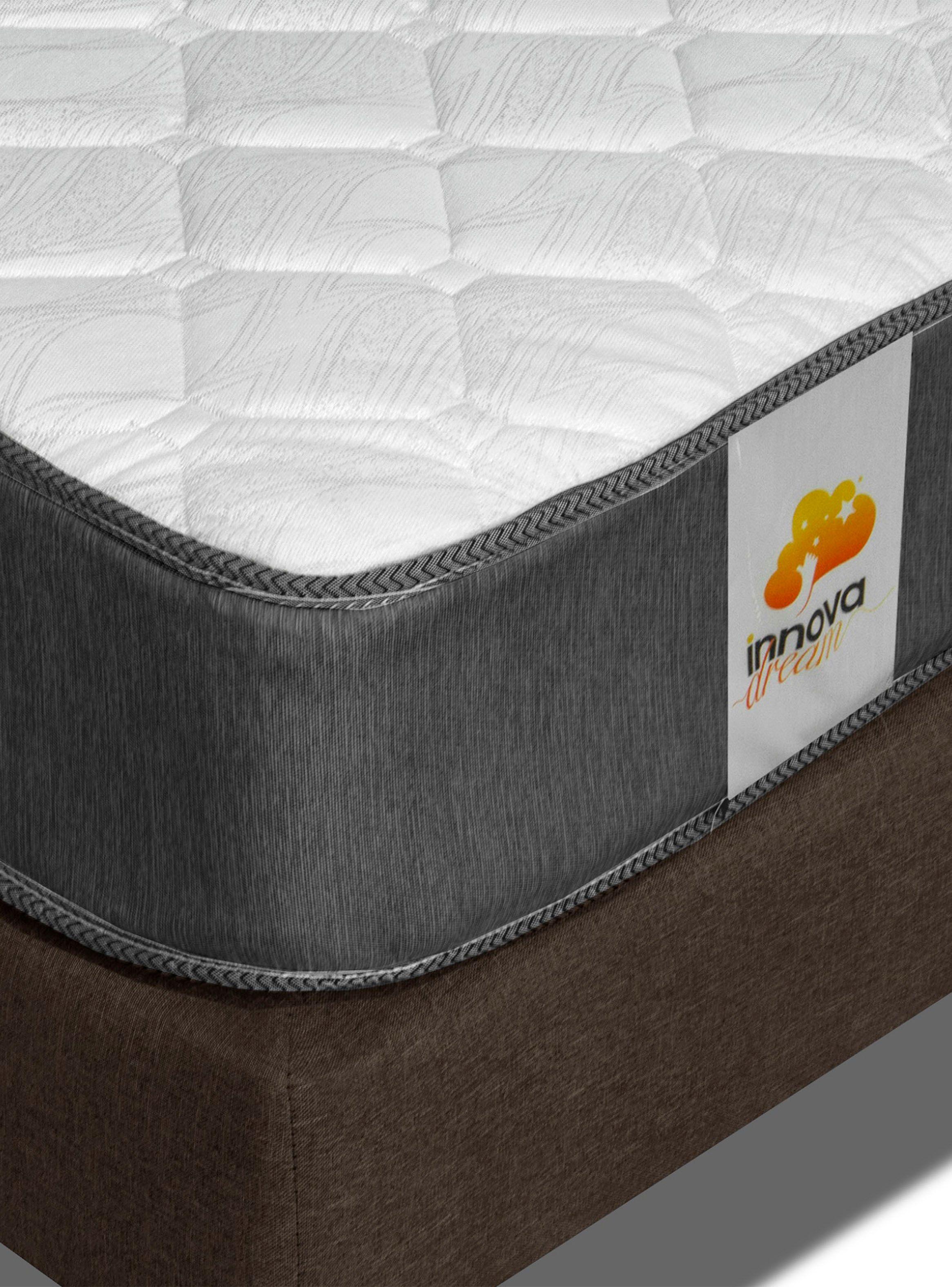 Cama Europea Silver 2 Plazas Base Dividida + Respaldo Chocolate-3