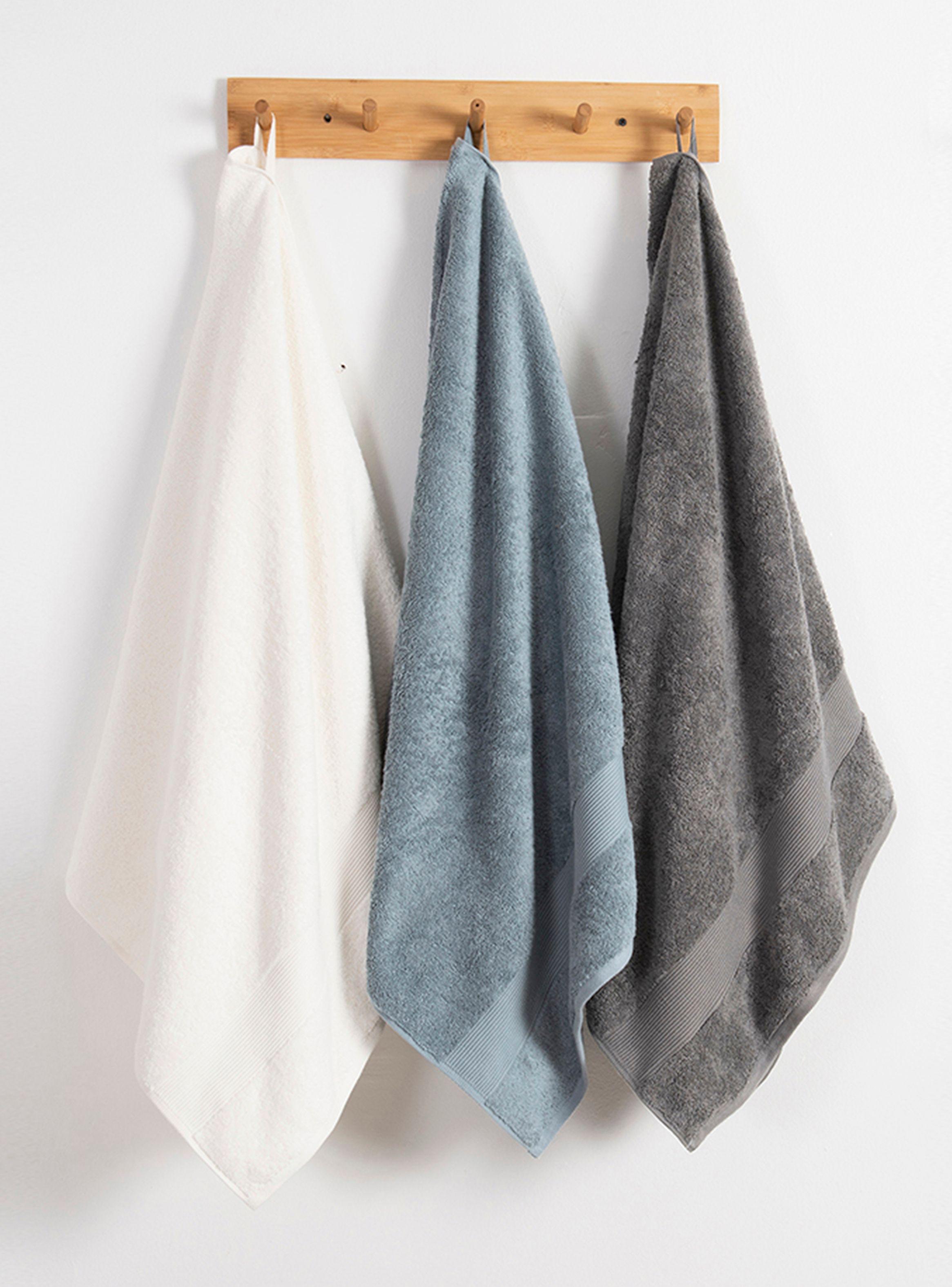 Toalla de Mano Lisa 50x90 cm Azul 550 grs-3