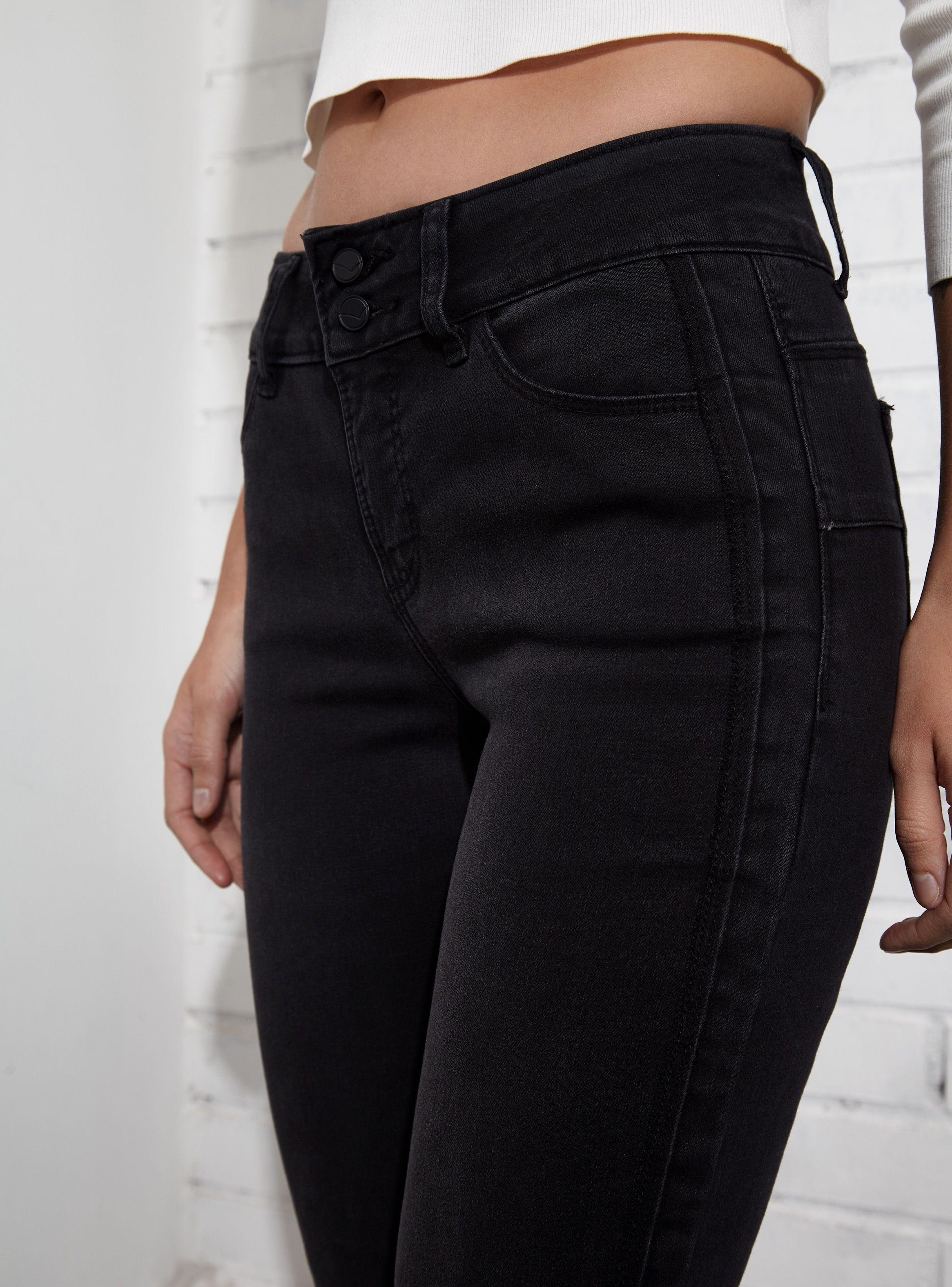 Jeans Negro Skinny Tiro Alto JJO-2