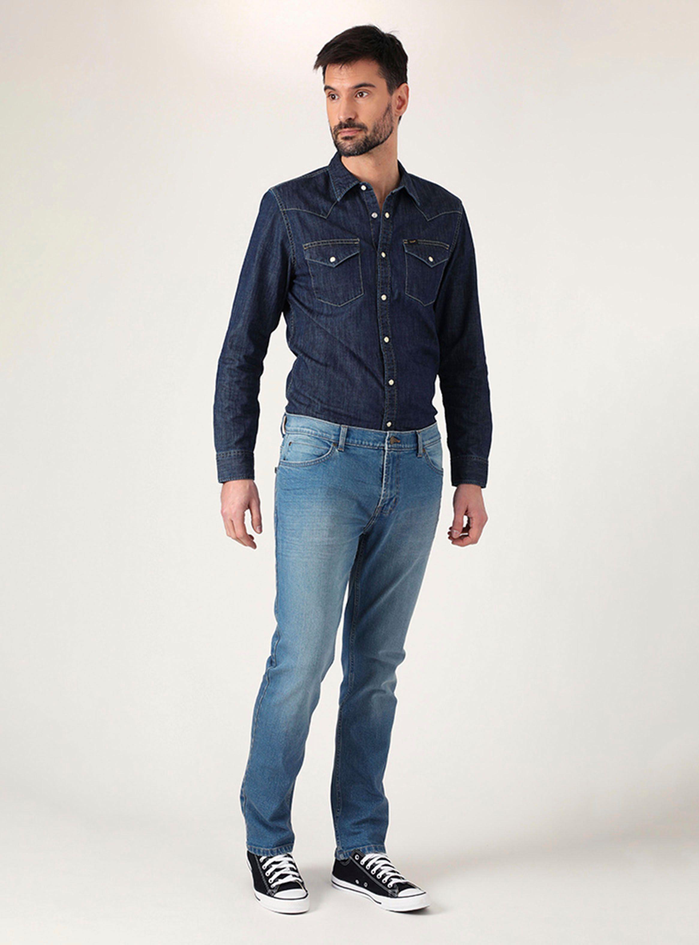Jeans Lee Azul Brooklyn Regular Fit-3