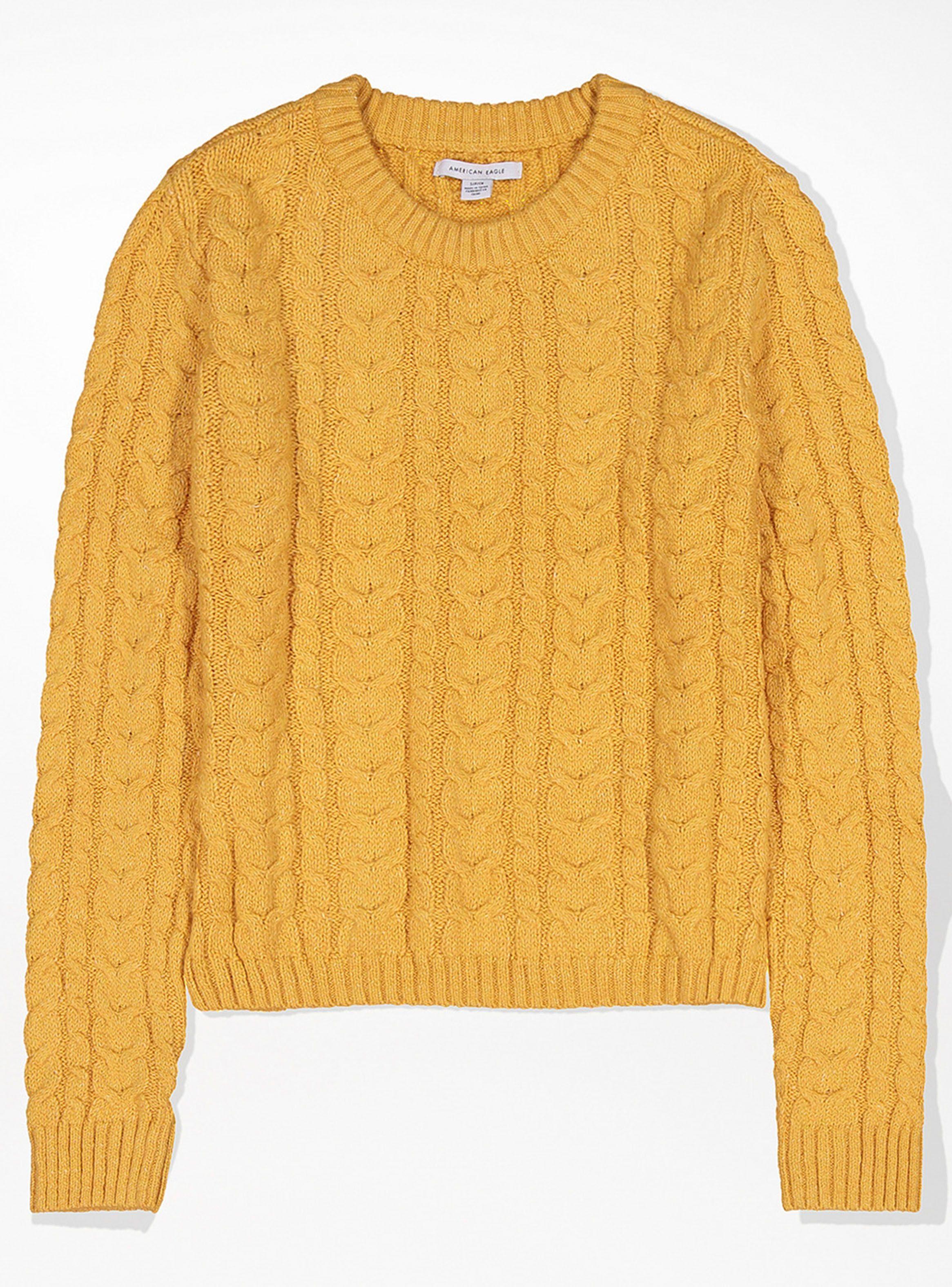 Sweater Cable Knit Crew Neck-0
