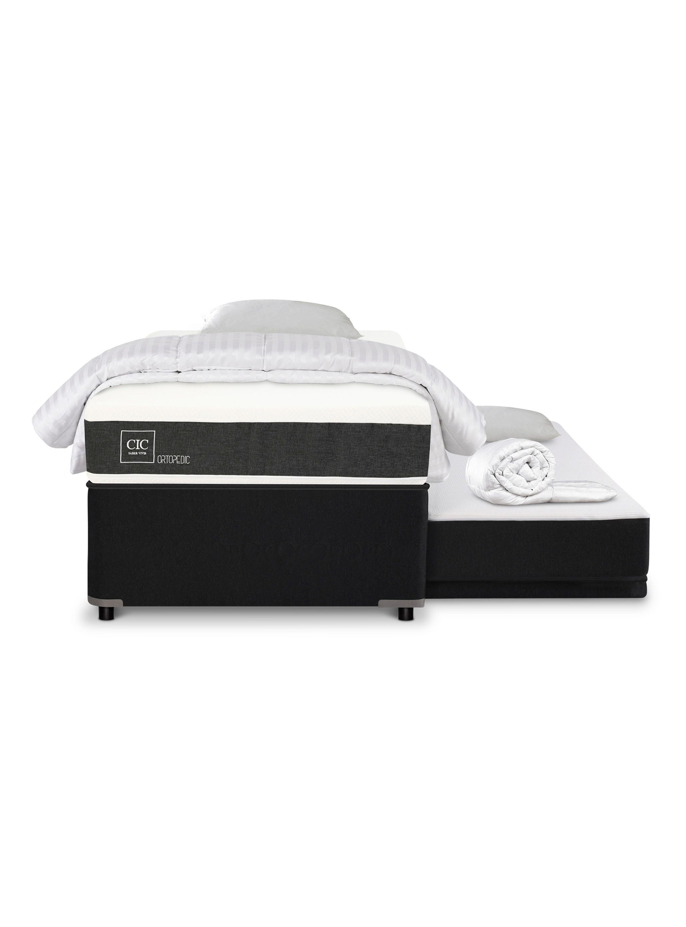 Diván Cama New Ortopedic Black + Set Textil-2