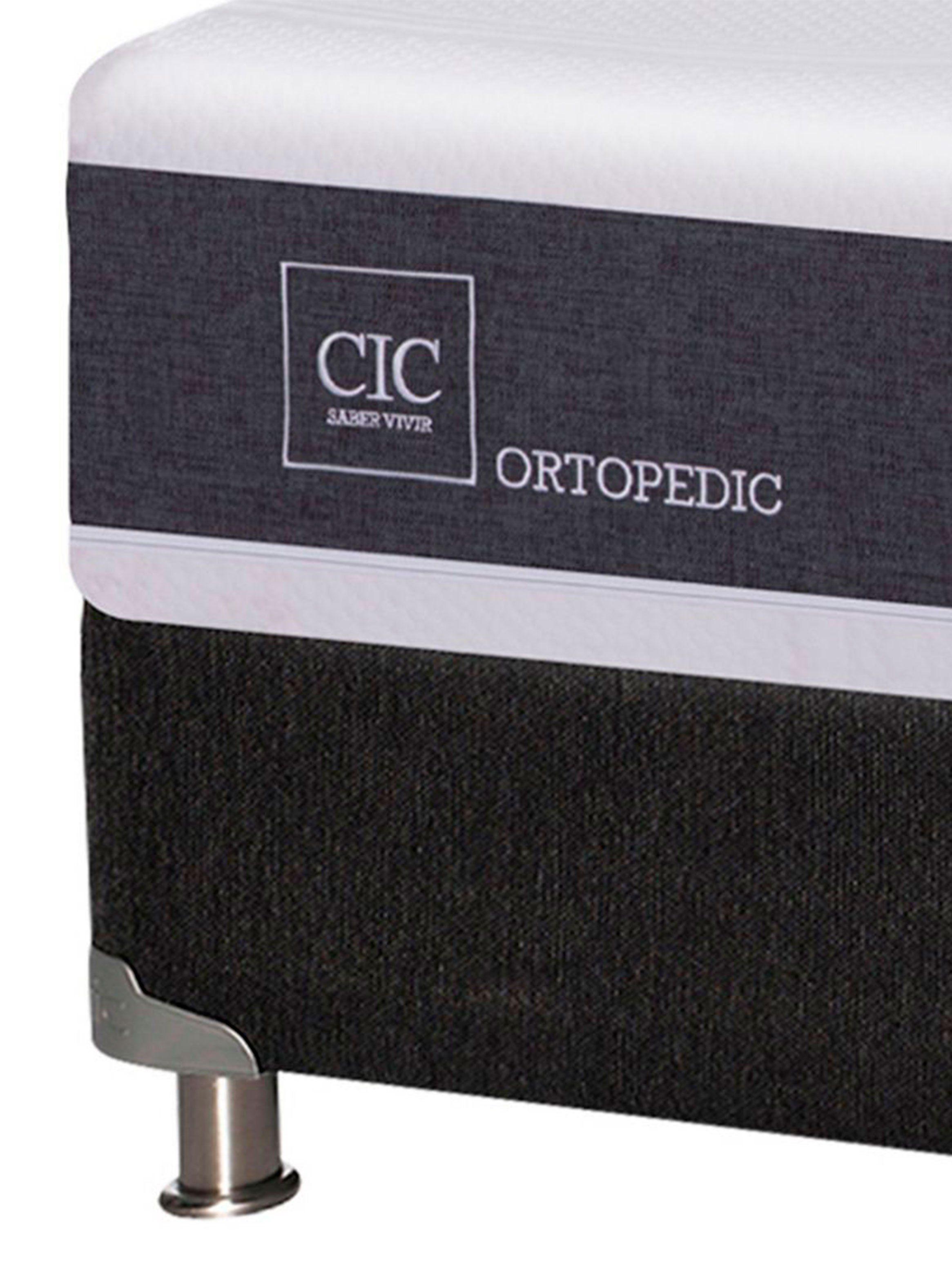 Box Spring New Ortopedic Black 1.5 Plazas-2