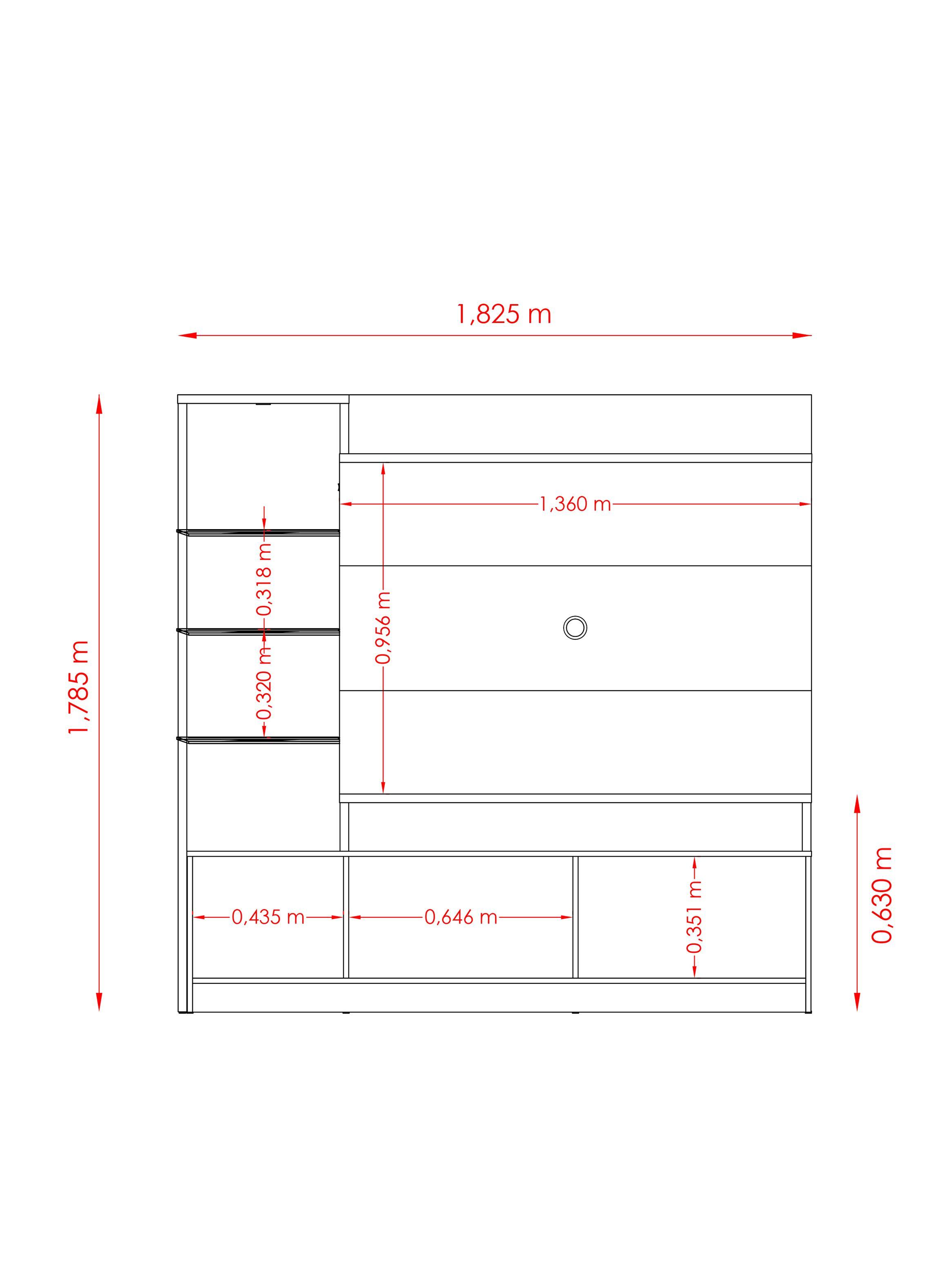 Home Tv 55" Frizz Prime 2 Puertas-1