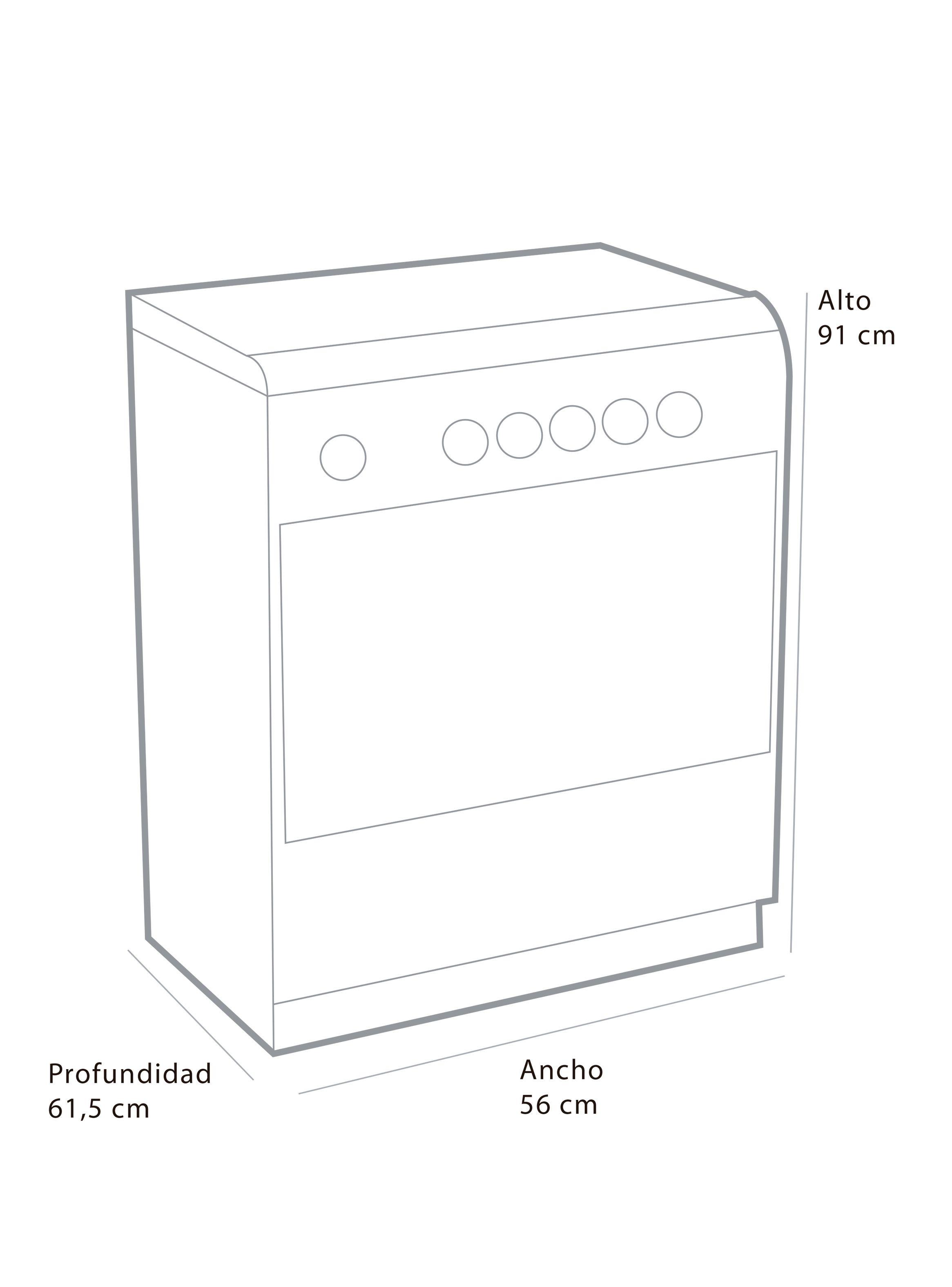 Cocina a Gas Sindelen Nova Avanti CH-9810IN Full 4 Platos-3