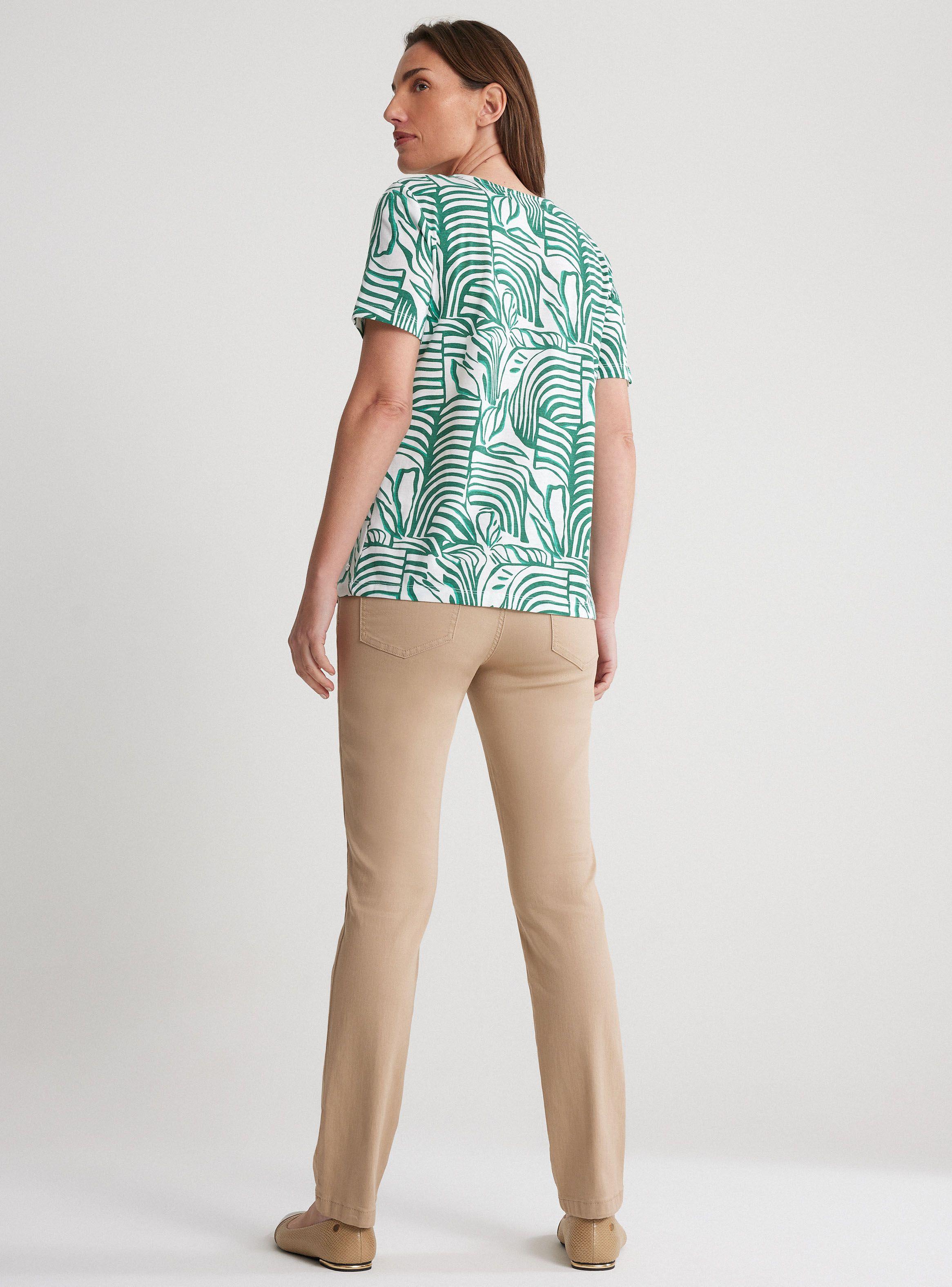 Polera Estampada con Lace Up en Escote-5
