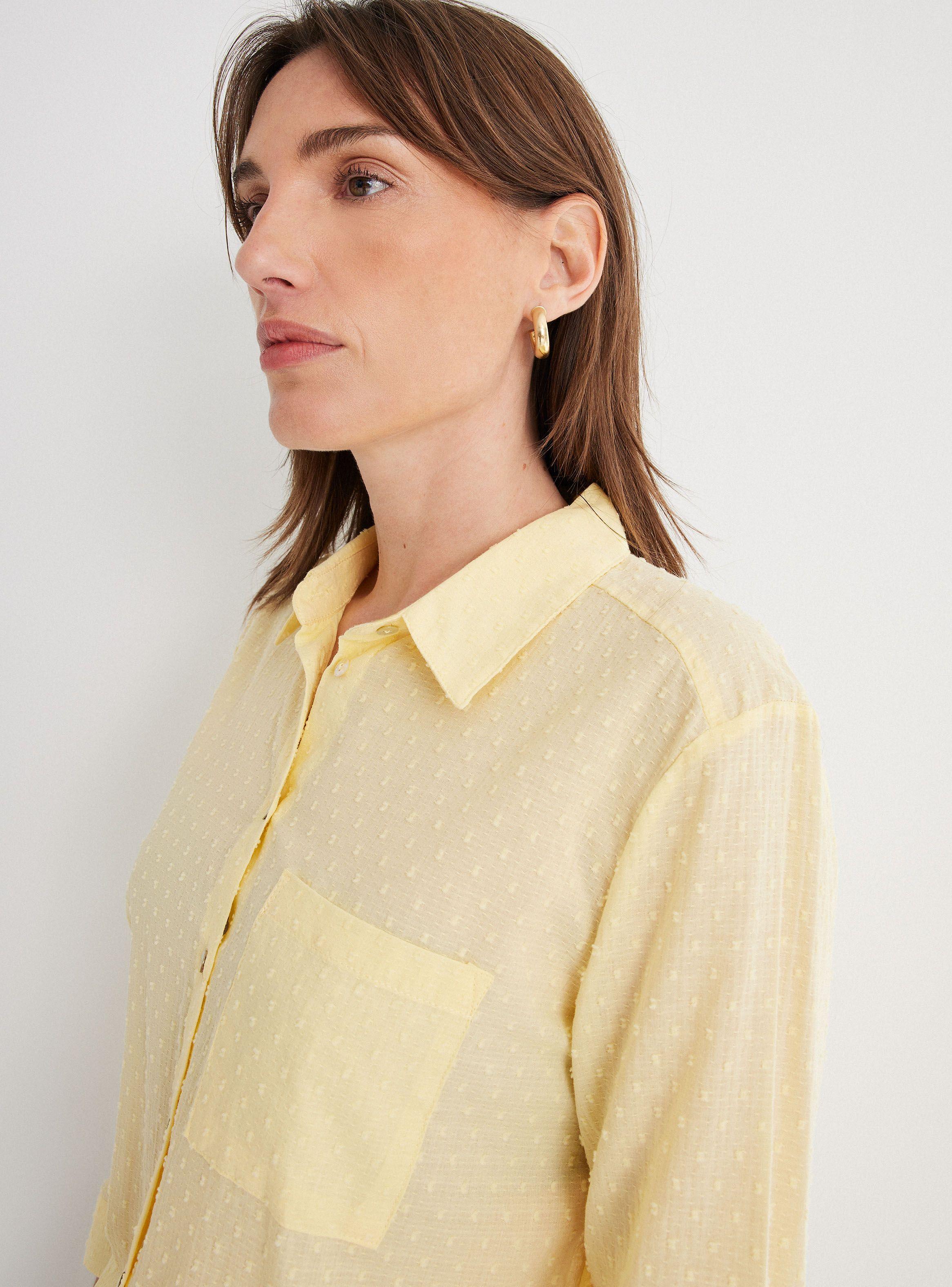 Blusa Camisa Fantasía Basta Redondeada Más Larga en Espalda-3