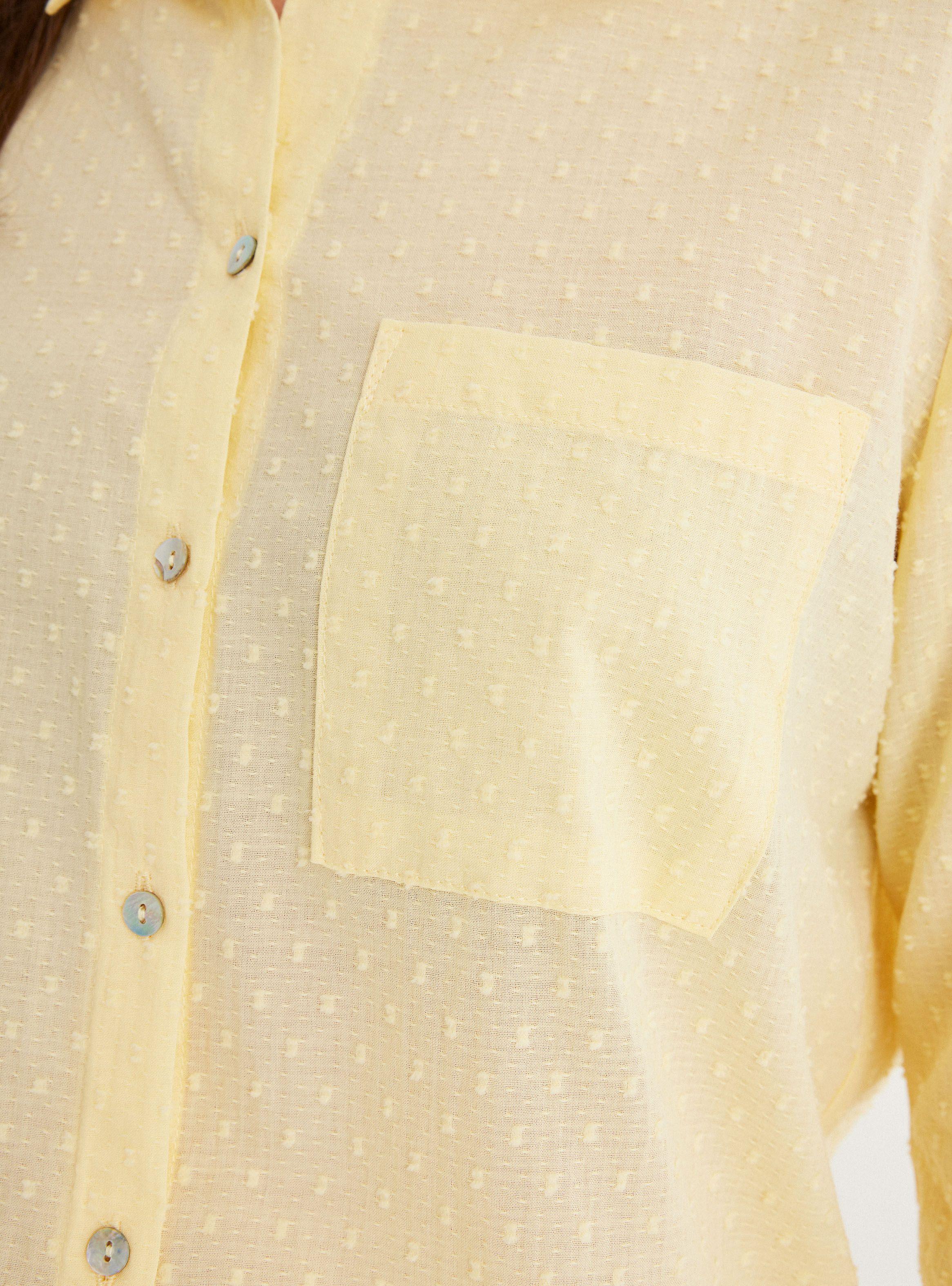 Blusa Camisa Fantasía Basta Redondeada Más Larga en Espalda-2
