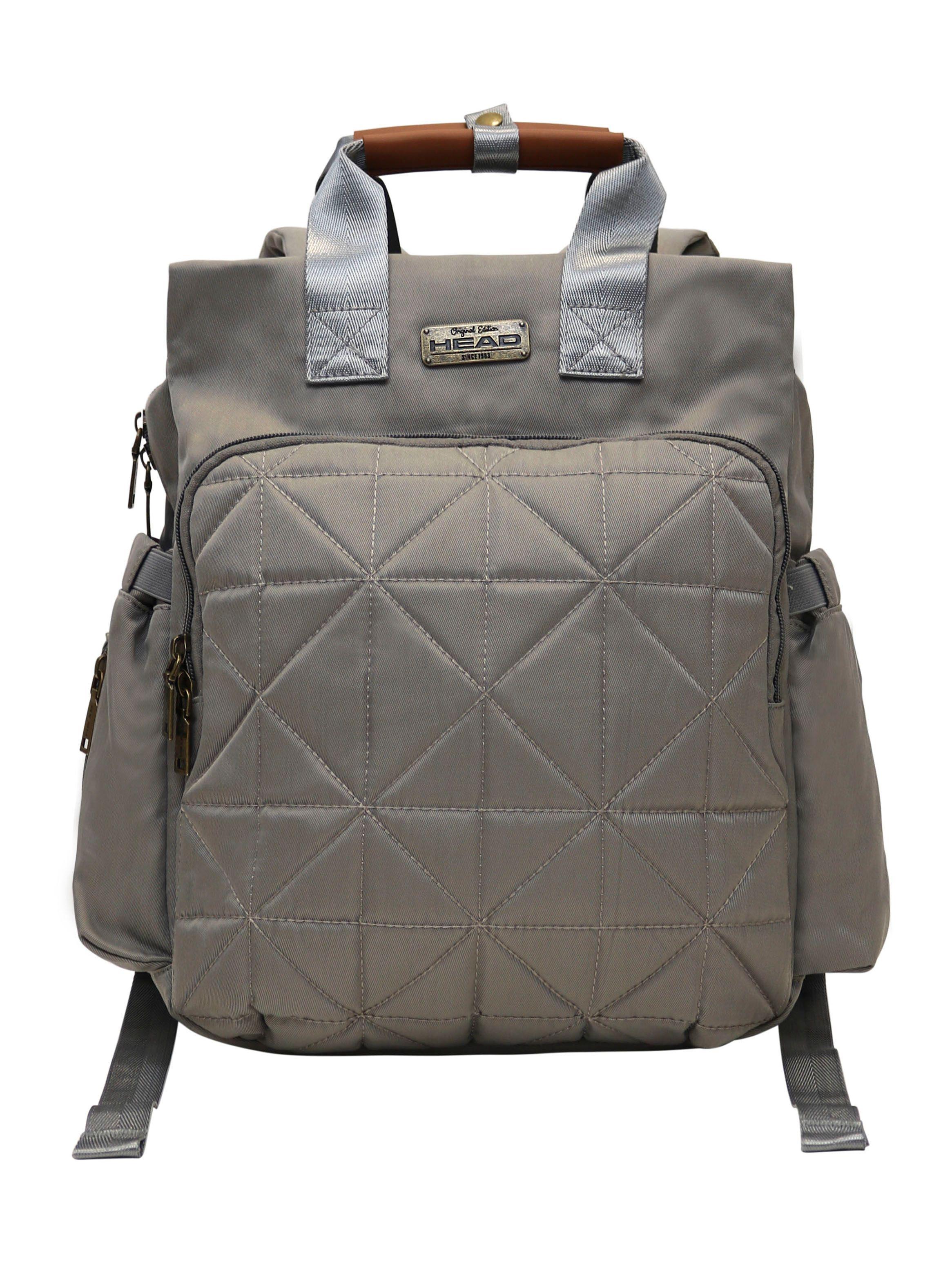 Mochila Maternal Bloom Gris M Head-0