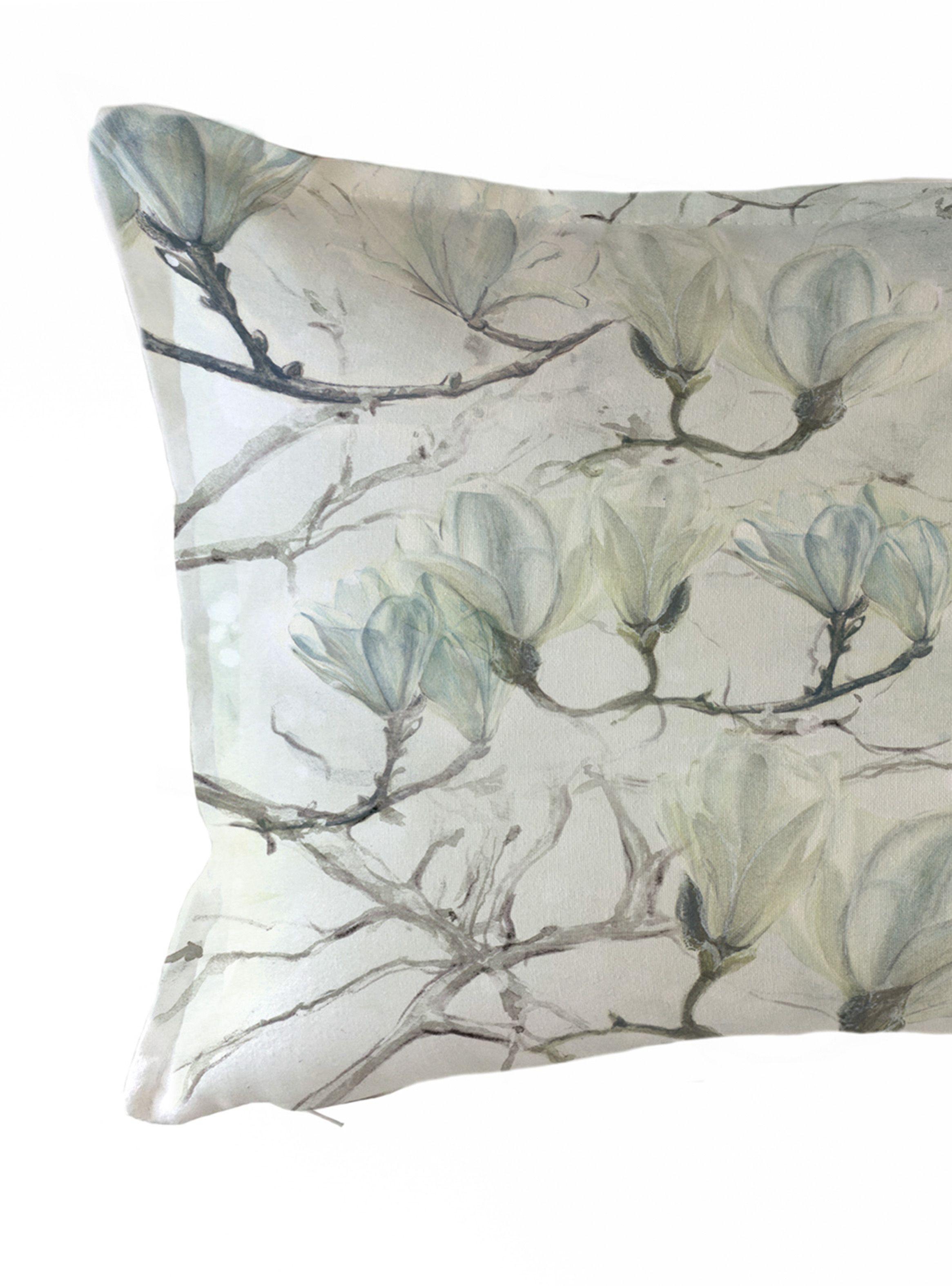 Funda Cojín Magnolio Blanco 50 x 30 cm-1