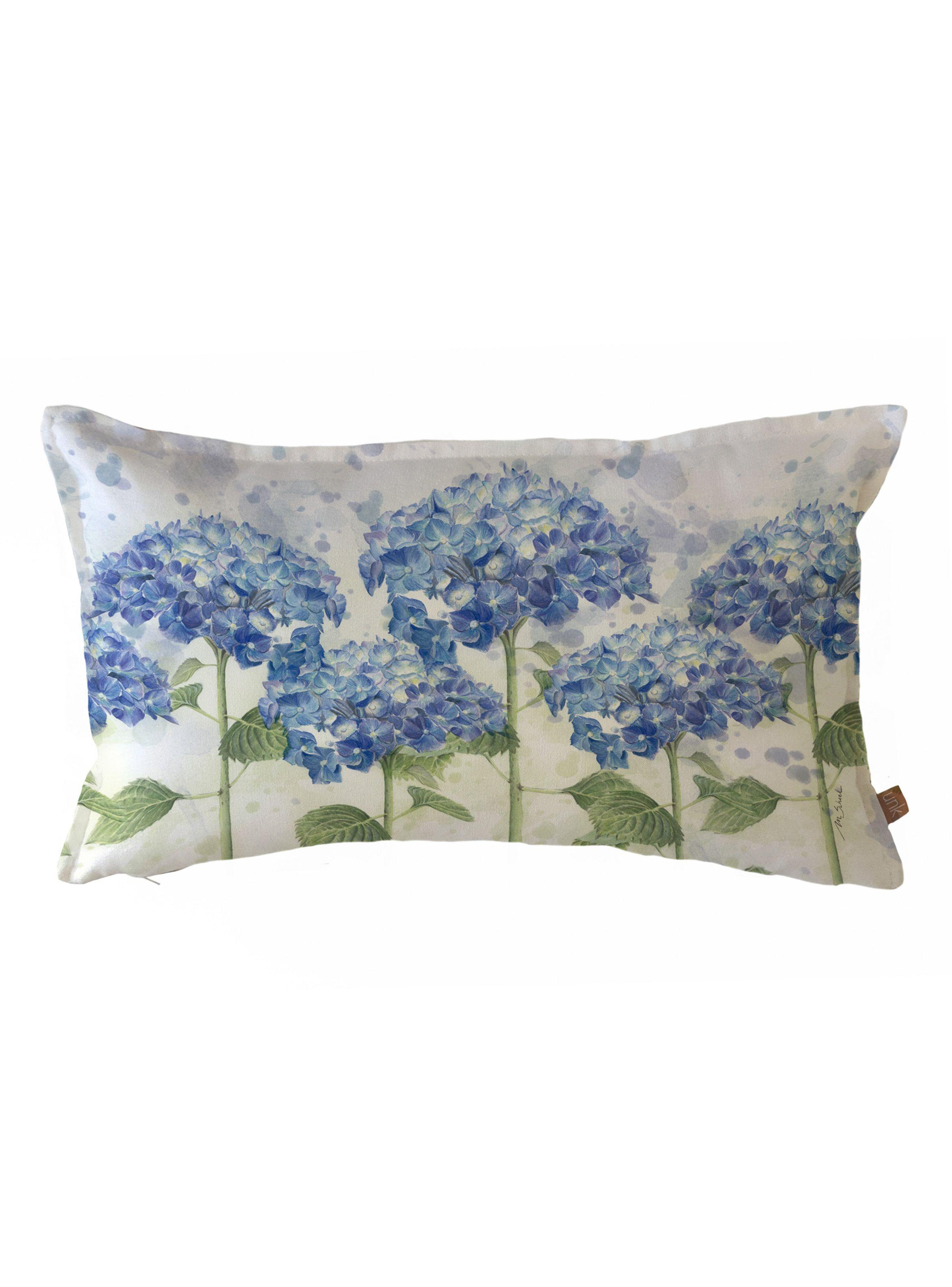 Funda Cojín Hortensias 50 x 30 cm-0