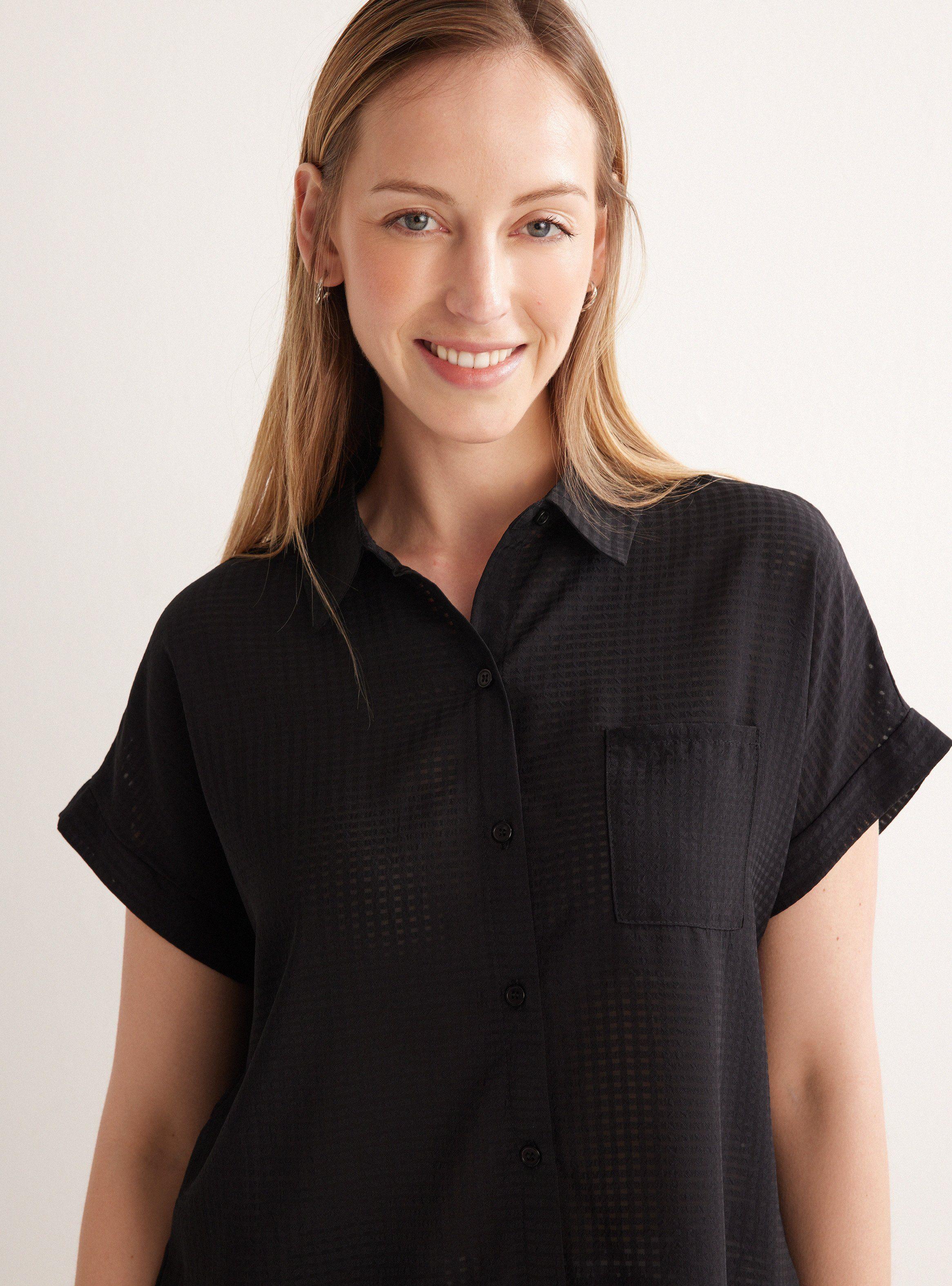 Blusa Bolsillo en Pecho-2