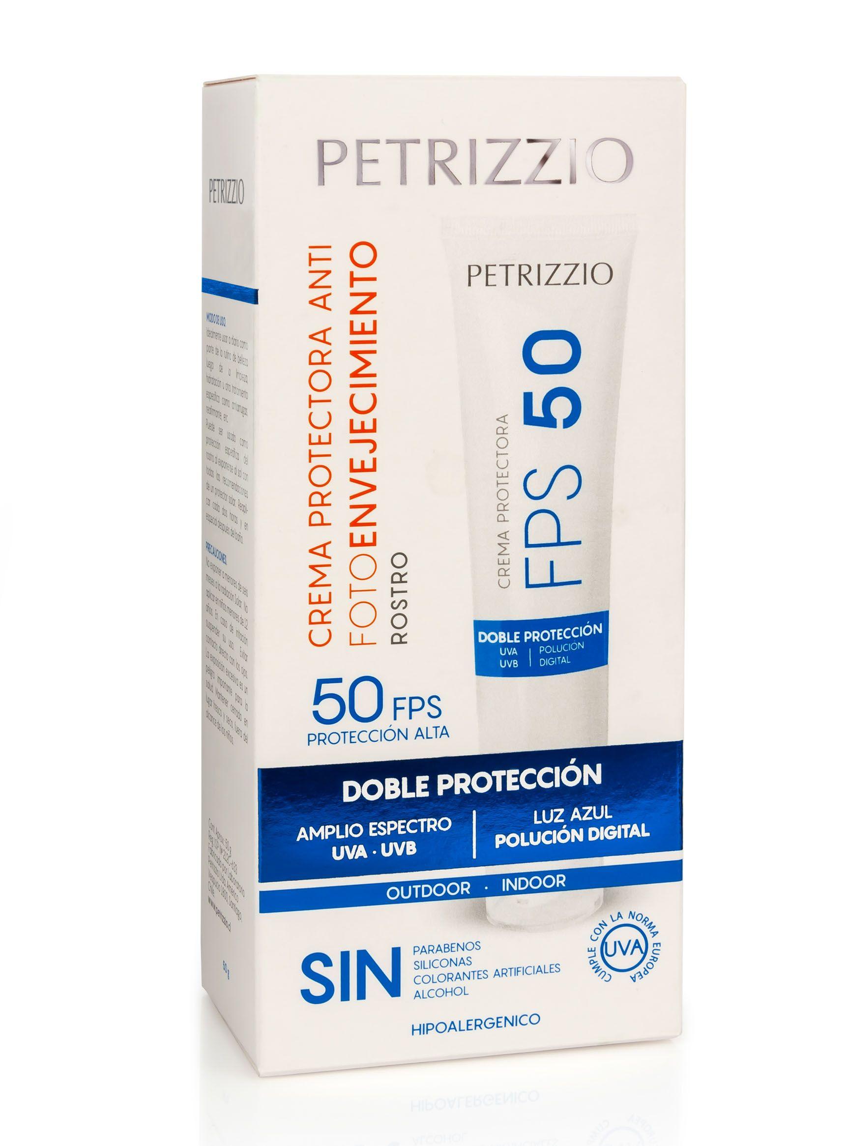 Protector Petrizzio Solar Rostro FPS50 Luz Azul-1