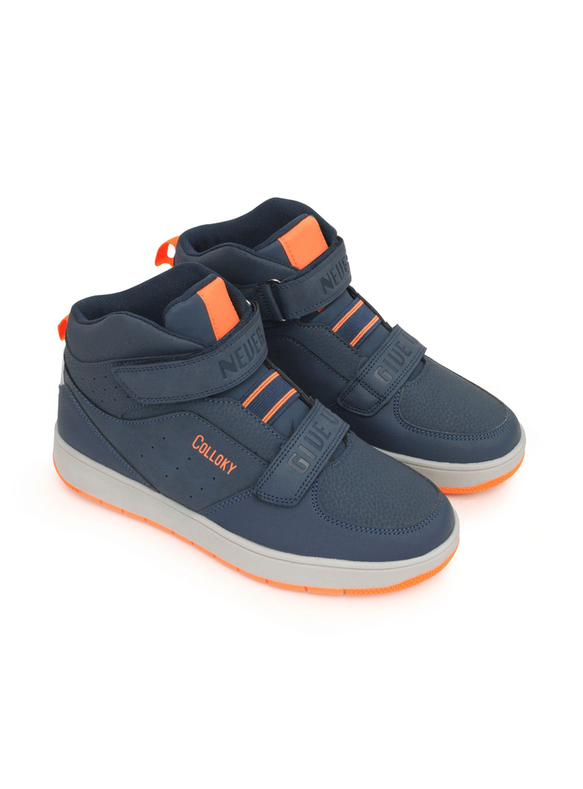 Botín Azul Velcro, Futurista Niño Talla 28 a 38-1