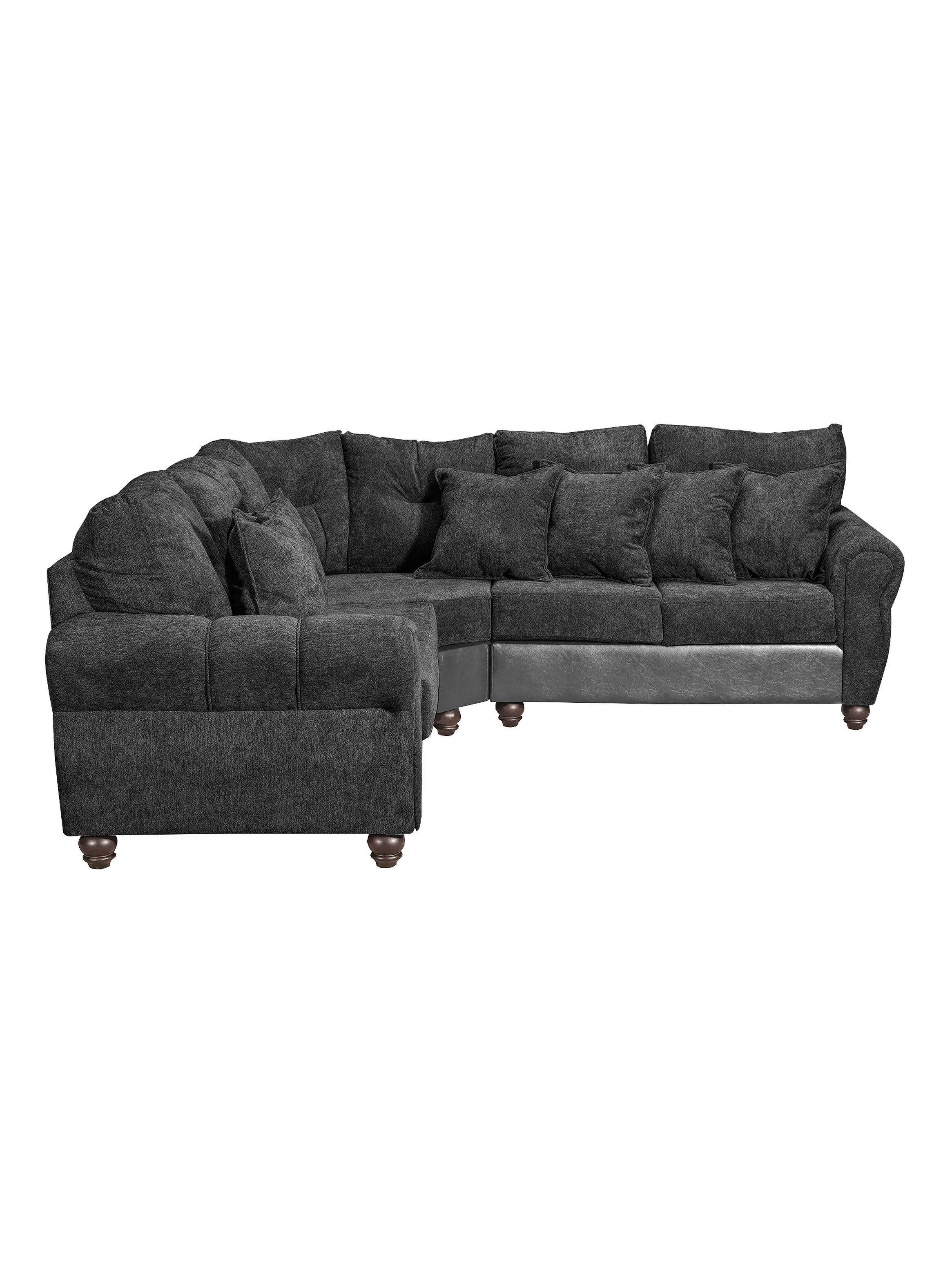 Seccional Derry Tela-PU Negro 2.1.2-2