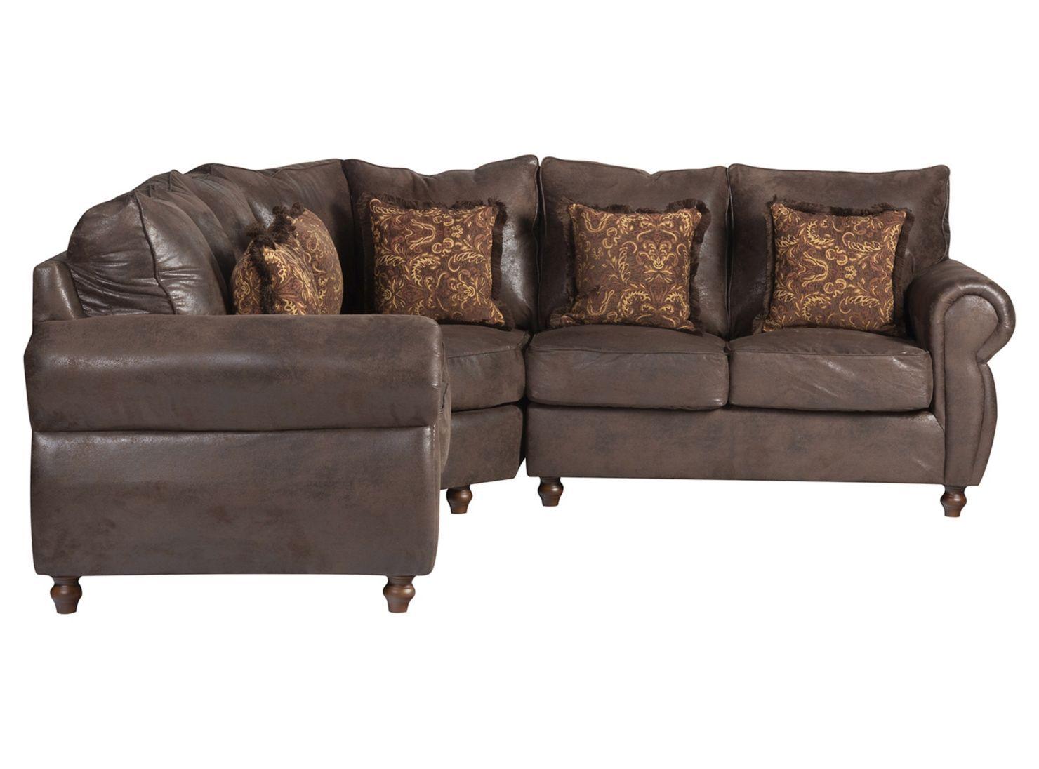 Sofá Seccional New Málaga PU Envejecido Café-1