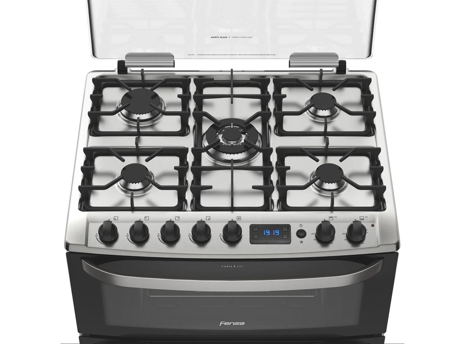 Cocina a Gas Fensa 76BDR 5 Platos-2