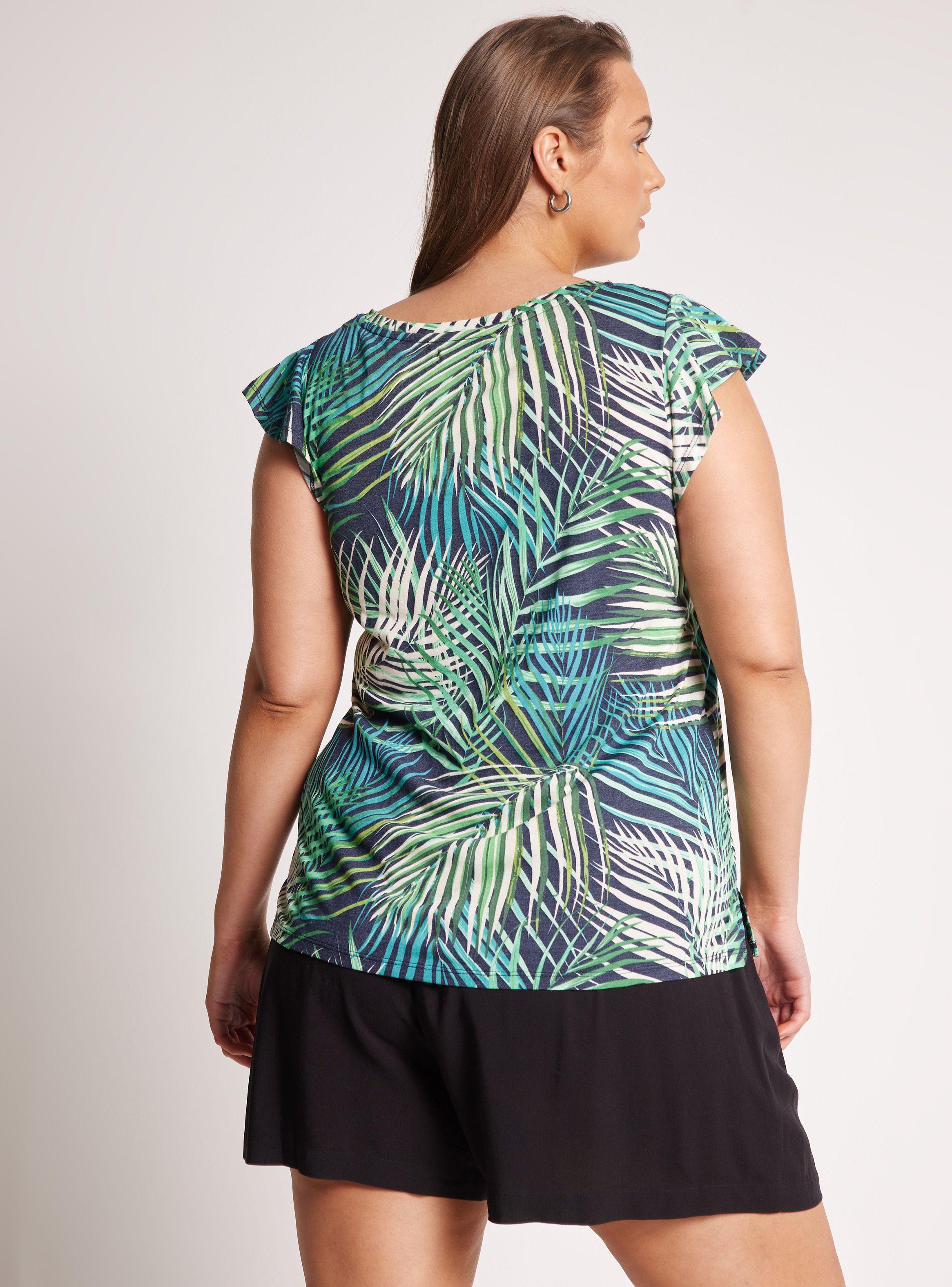 Polera Estampada Manga Vuelo-1