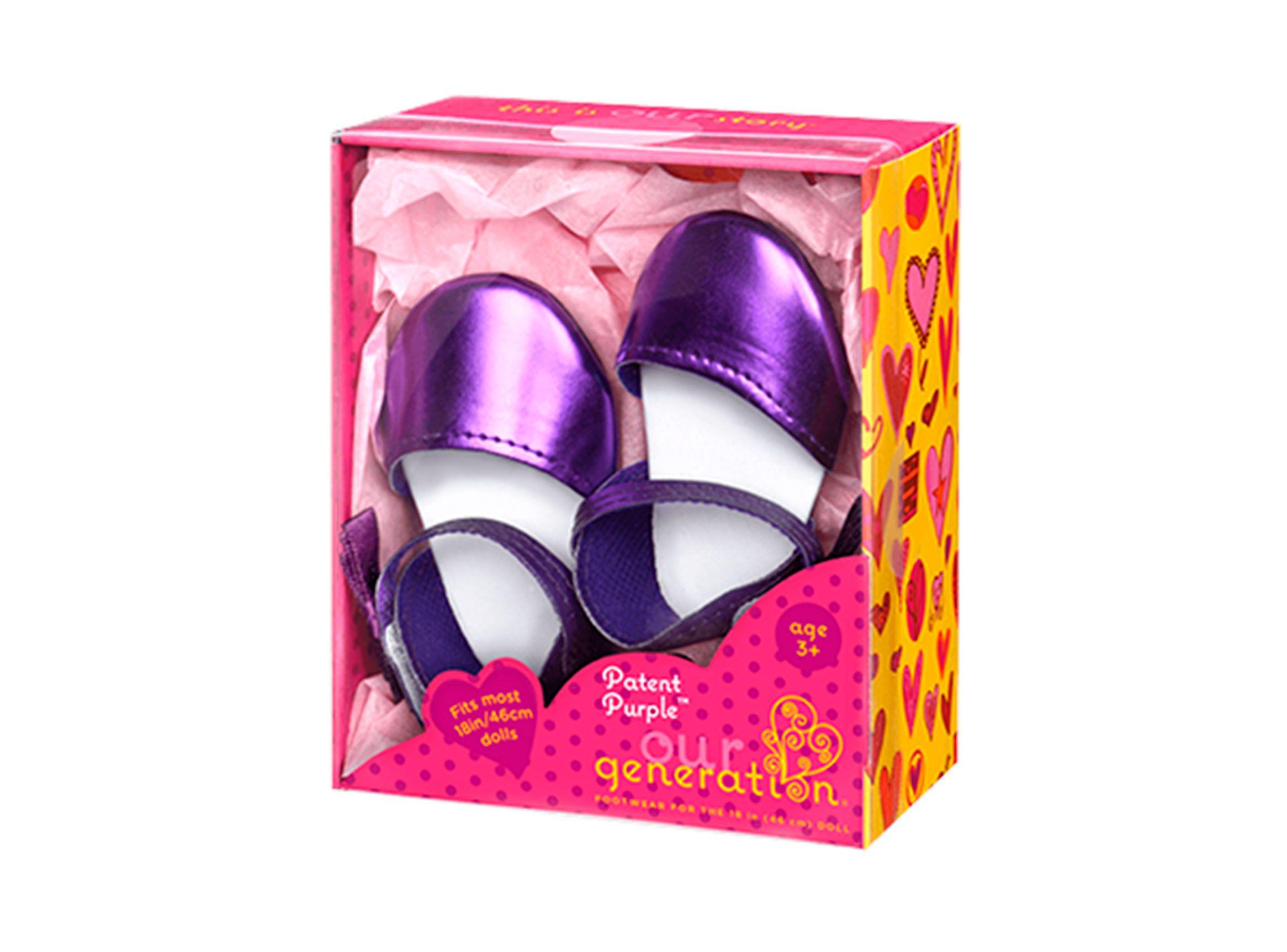 Our Generation Zapatos Lila Glam Caramba-1