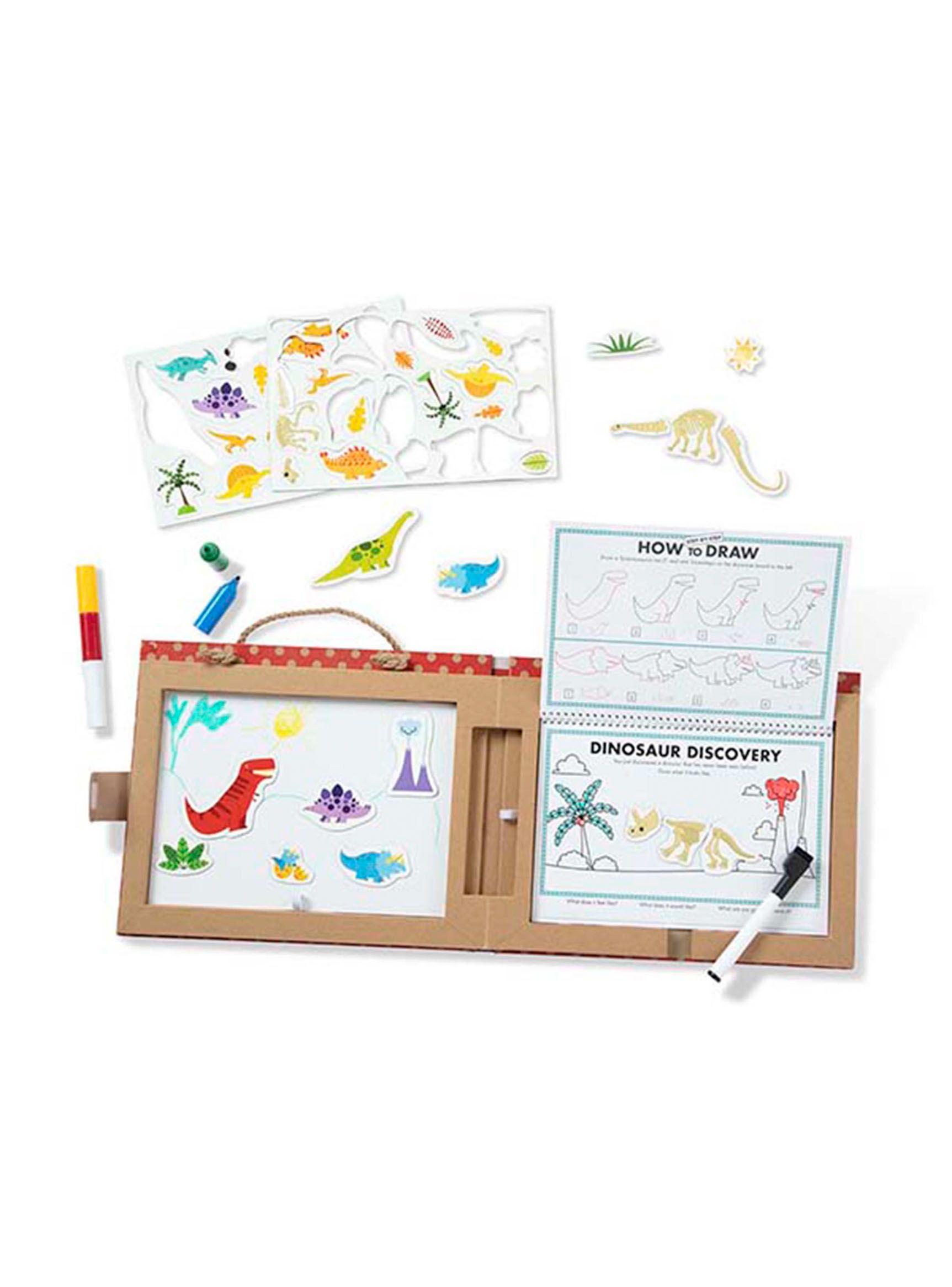 Melissa & Doug Juega, dibuja y crea - Dinosaurios Caramba-1