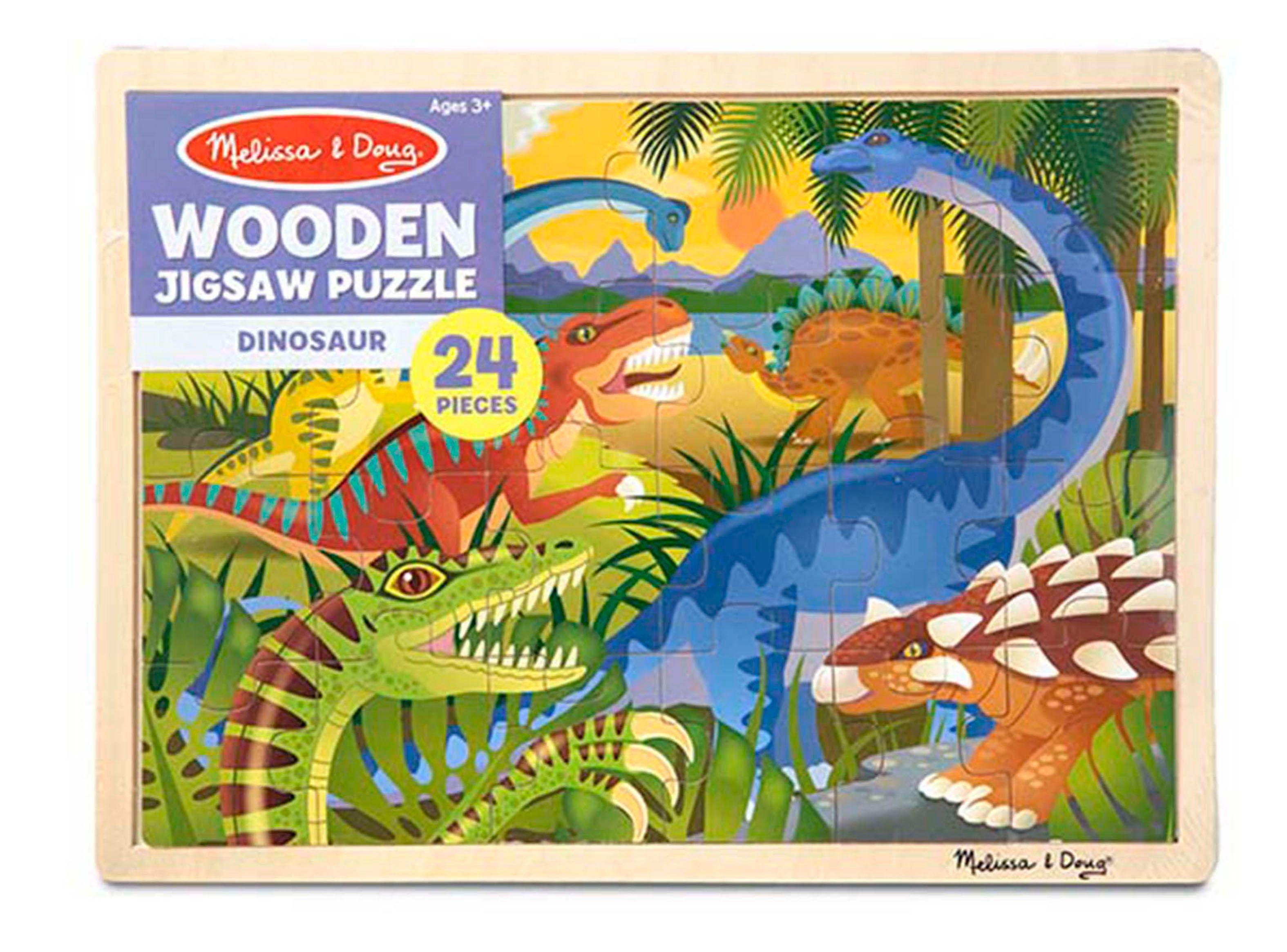 Melissa & Doug Puzzle enmarcado - Dinosaurios (24 piezas) Caramba-0