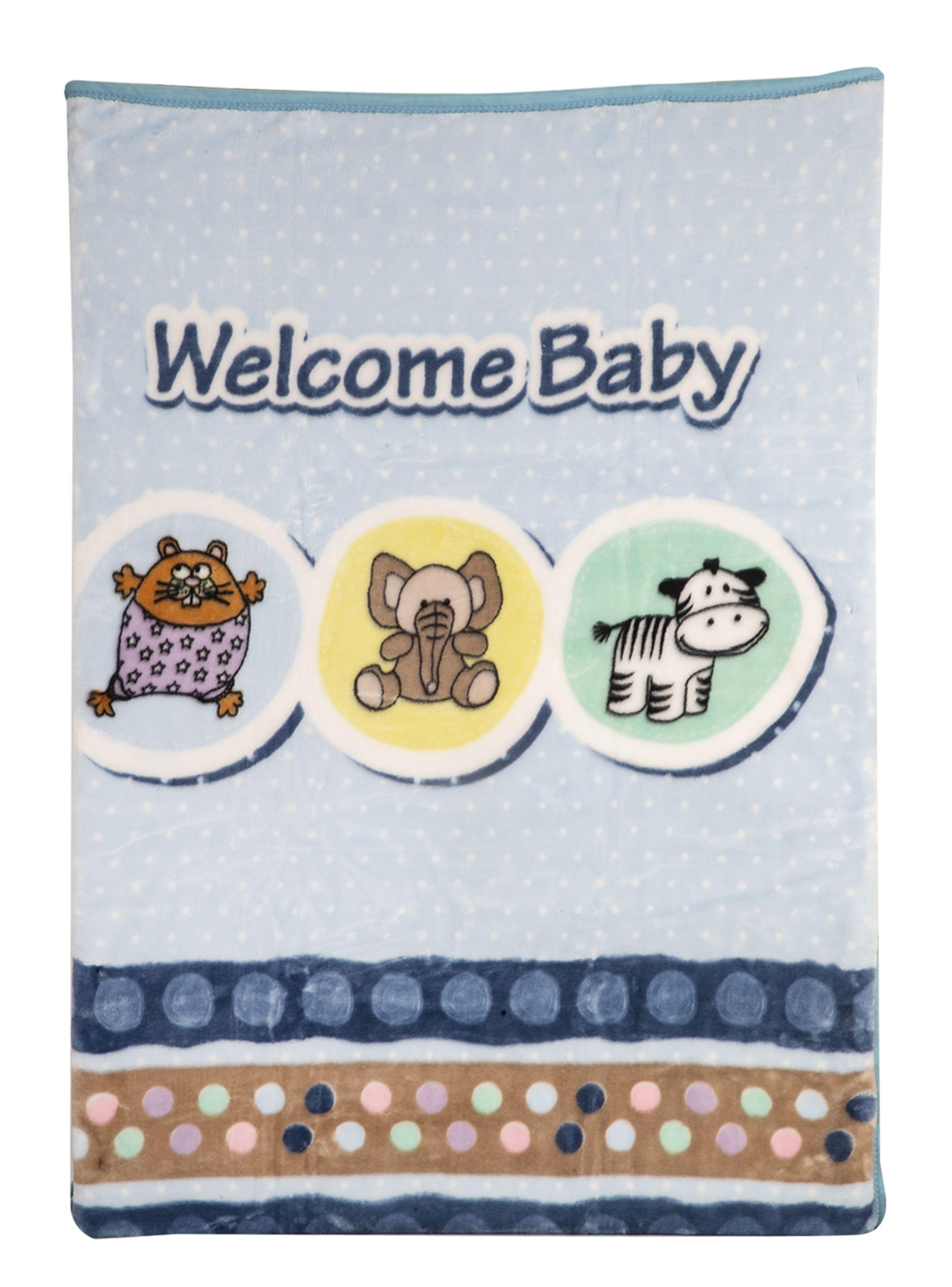 Saco Bebe con Broche Animalistos Celeste Bebesit-1