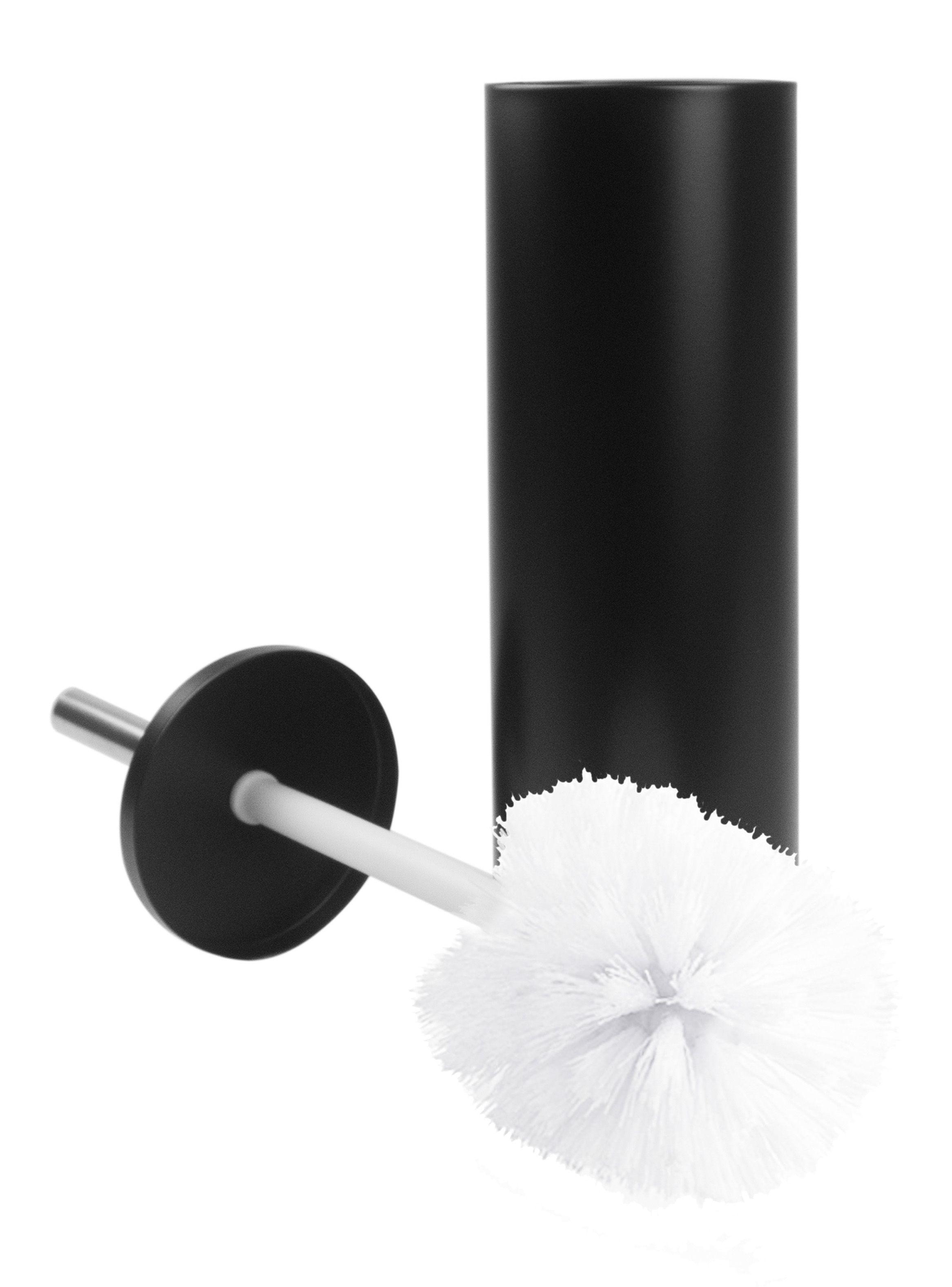 Set Papelero Inox + Limpia WC Negro Deco Express-2