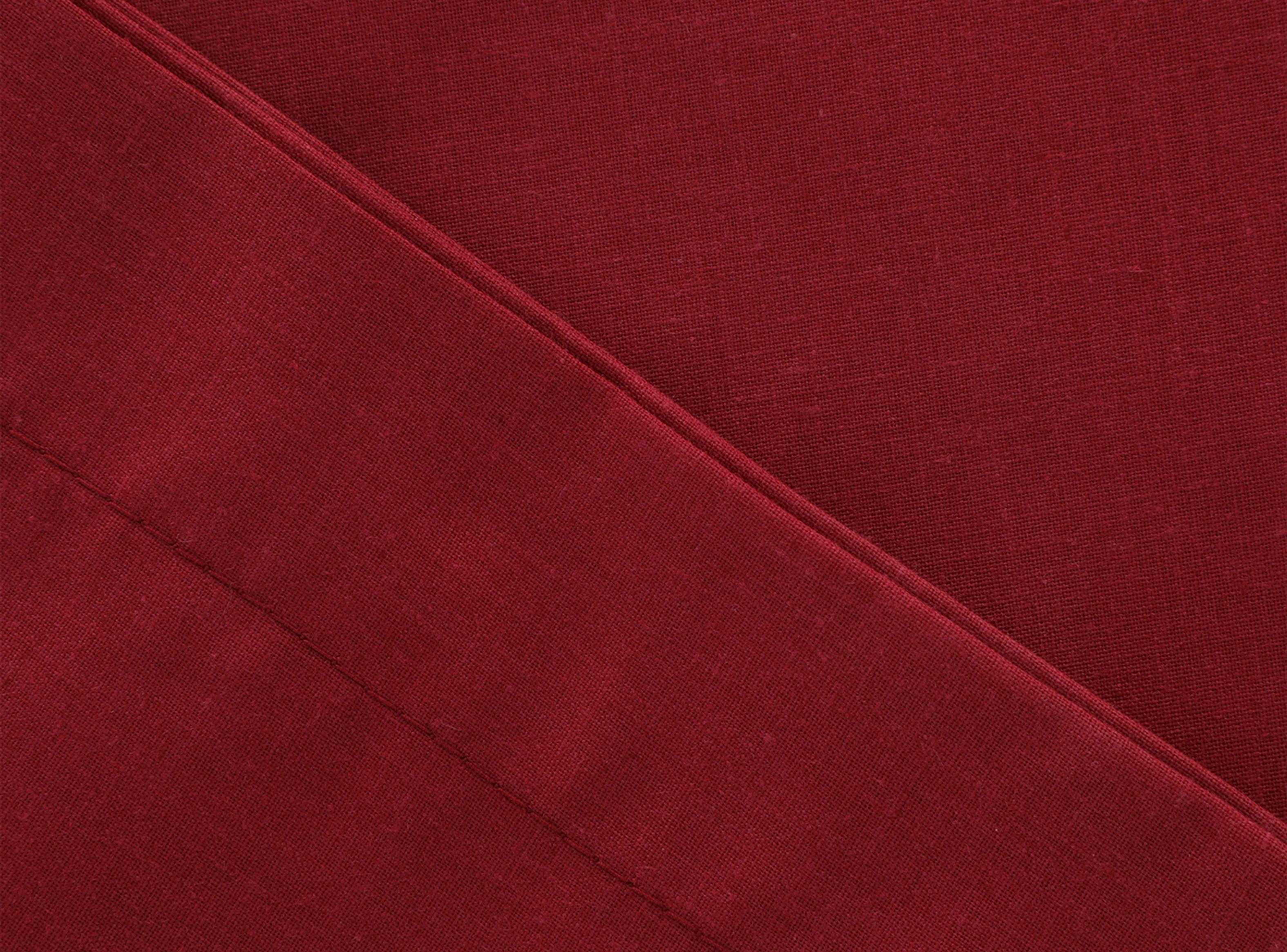 Set Sueño Blanco 2 Fundas de Almohada 50 x 70 cm Burdeo-1