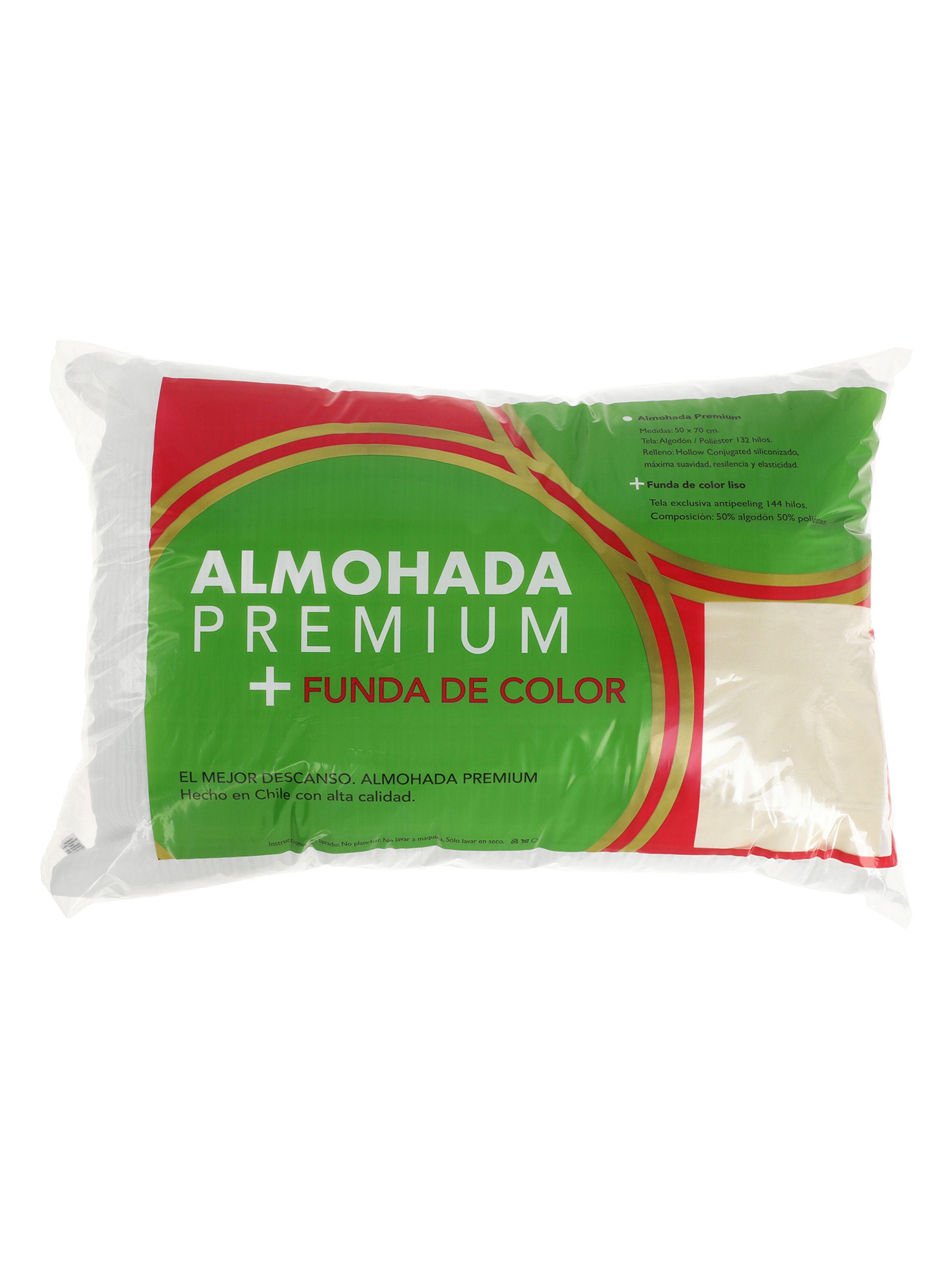 Almohada Sueño Blanco Premium 50 x 70 cm + Funda Beige-0