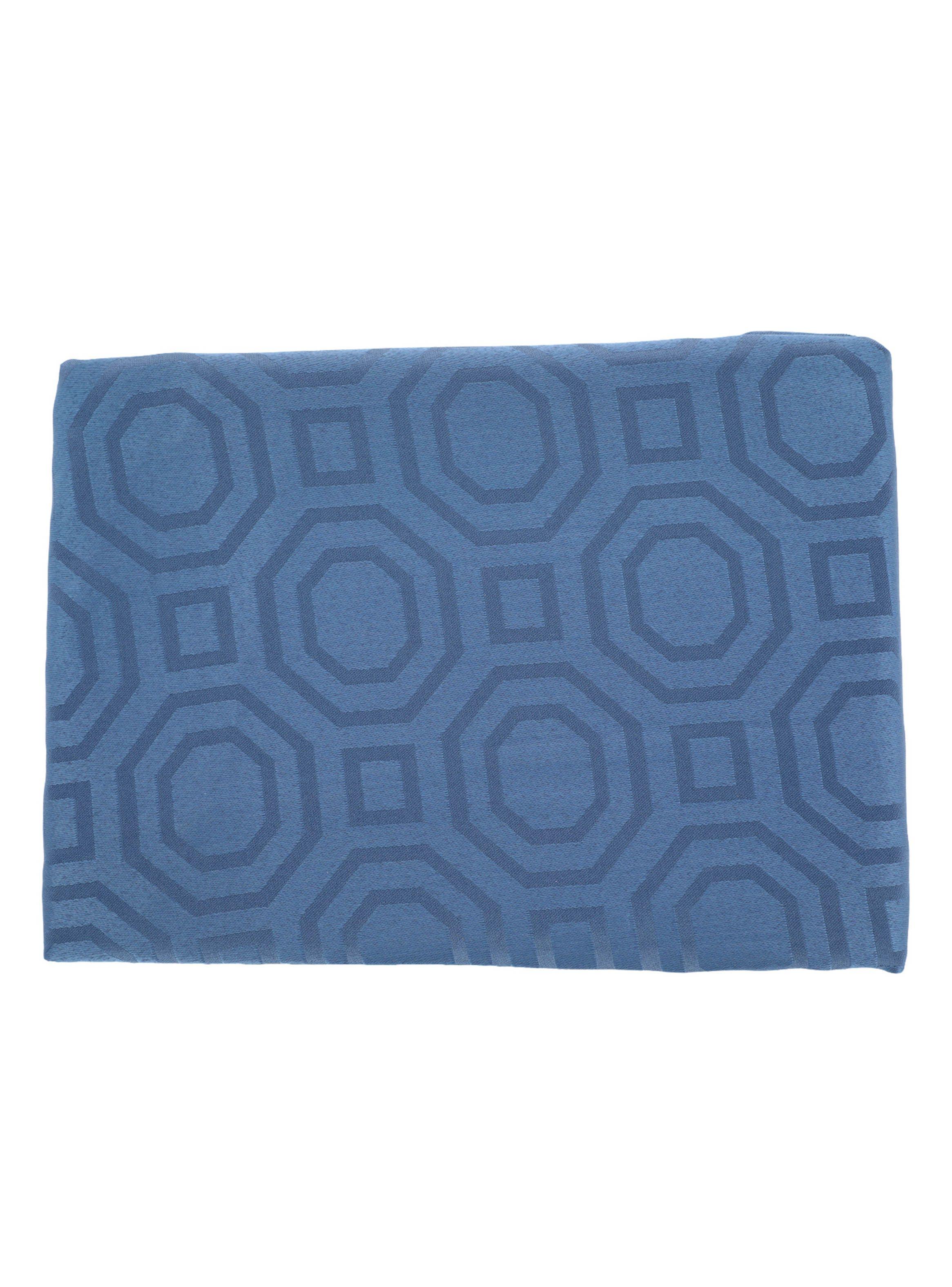 Mantel Sueño Blanco Cuadrado 150 x 150 cm Azul-1