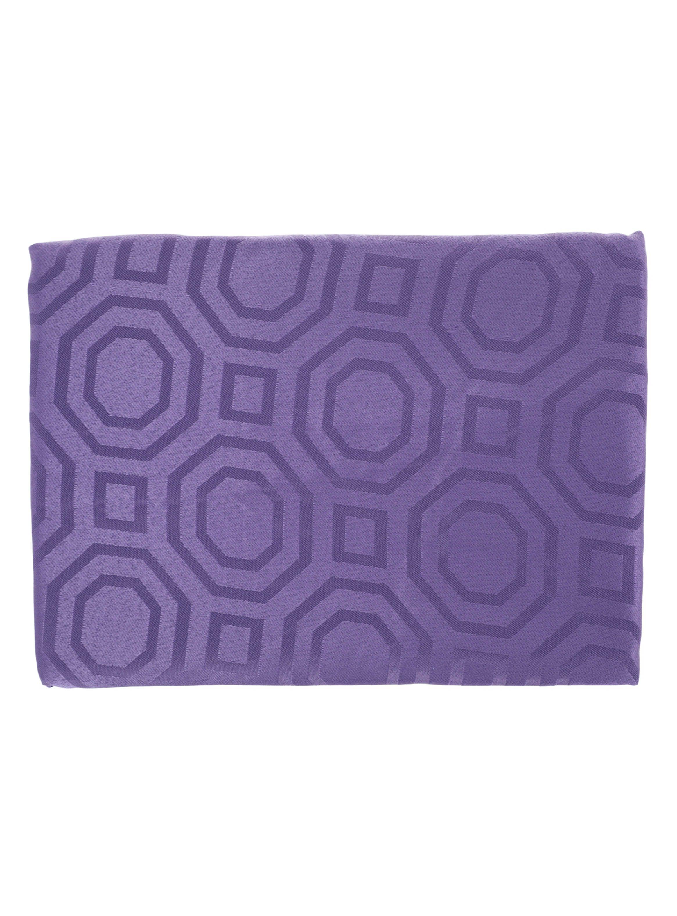 Mantel Sueño Blanco Cuadrado 150 x 150 cm Morado-1