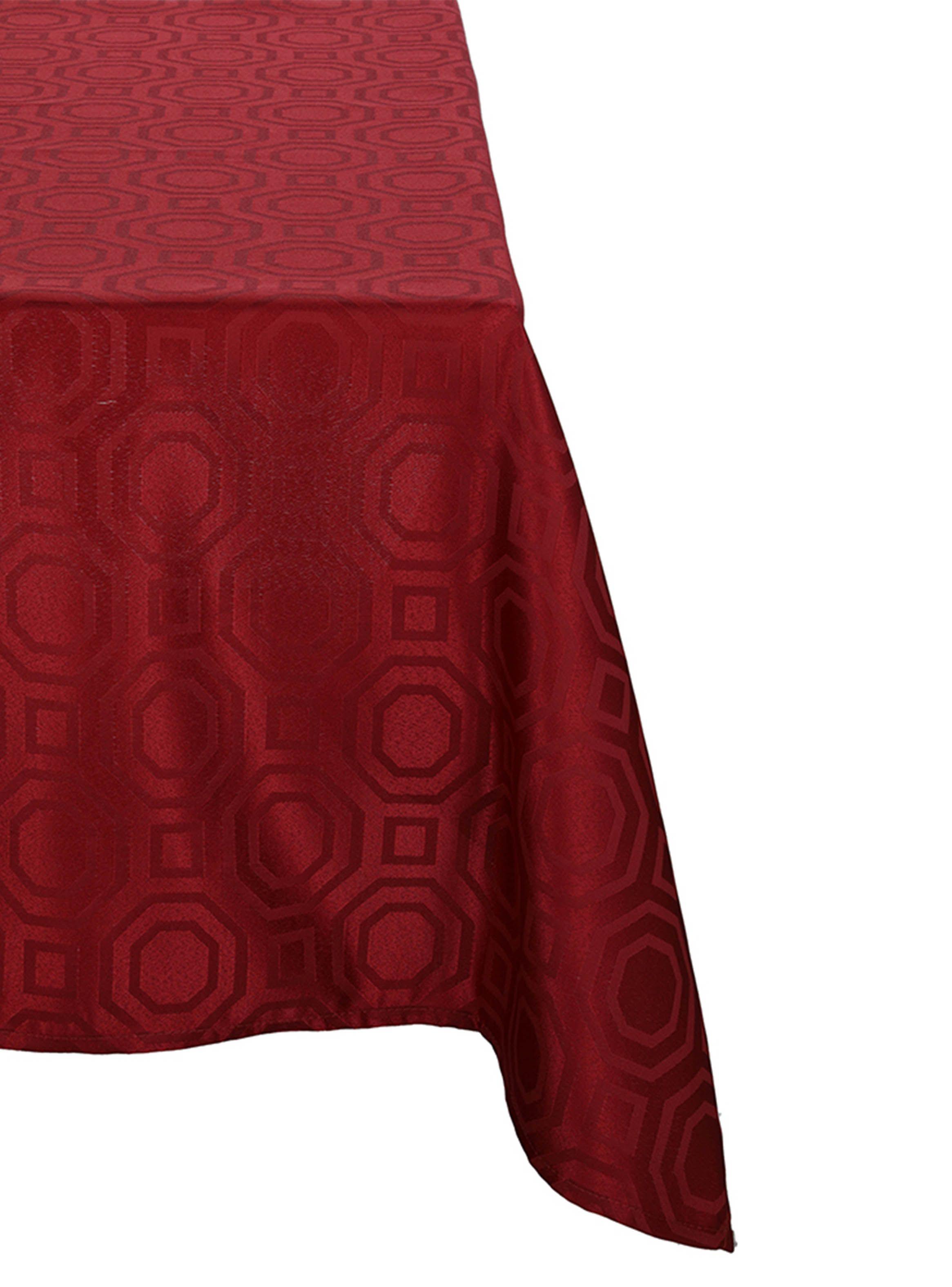 Mantel Sueño Blanco Cuadrado 150 x 150 cm Burdeo-0