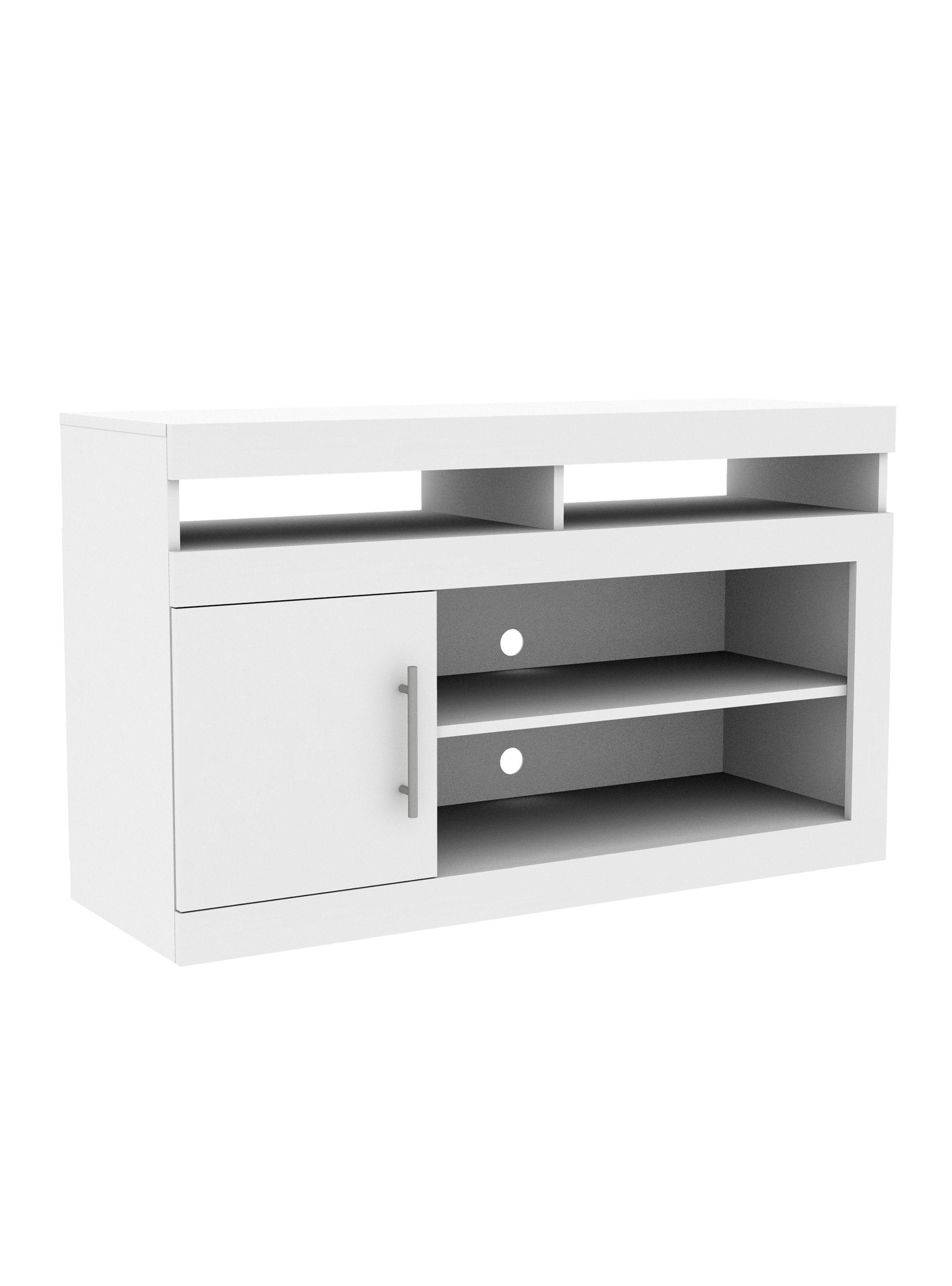 Rack Tv 43" 1 Puerta Ganges Blanco-2