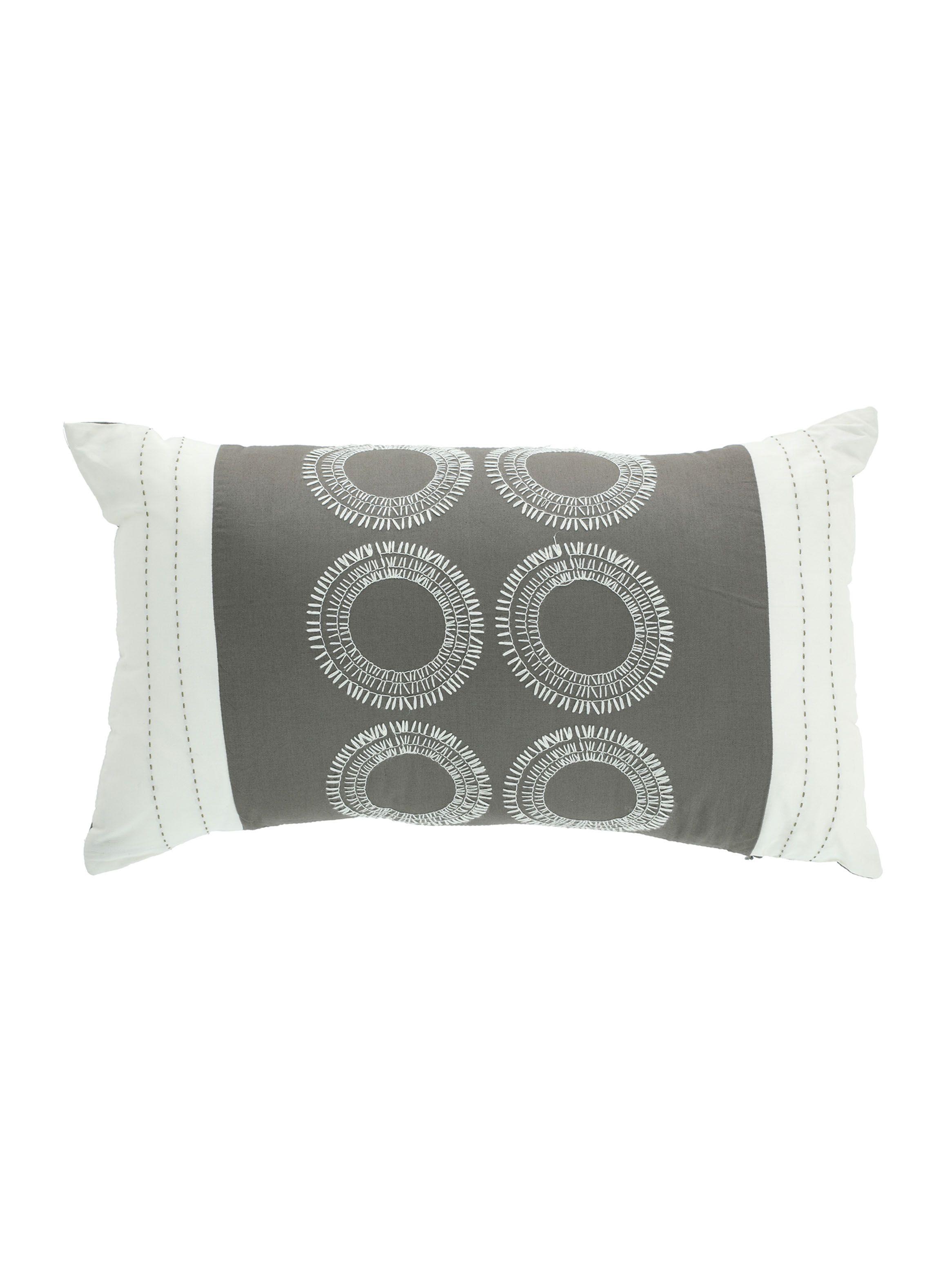 Cojín Sueño Blanco Dientes de León 30 x 50 cm Verde Musgo-0