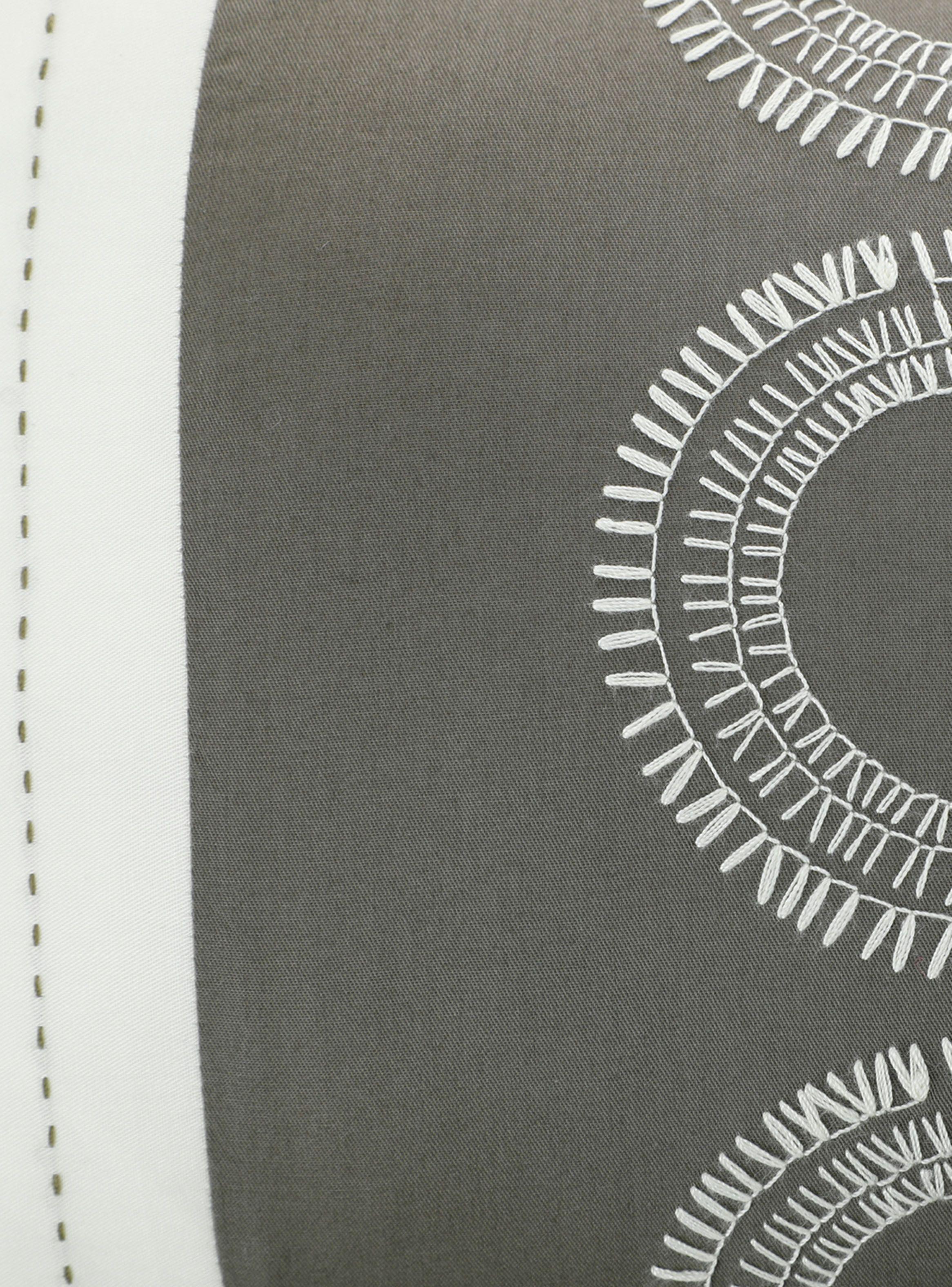 Cojín Sueño Blanco Dientes de León 30 x 50 cm Verde Musgo-2