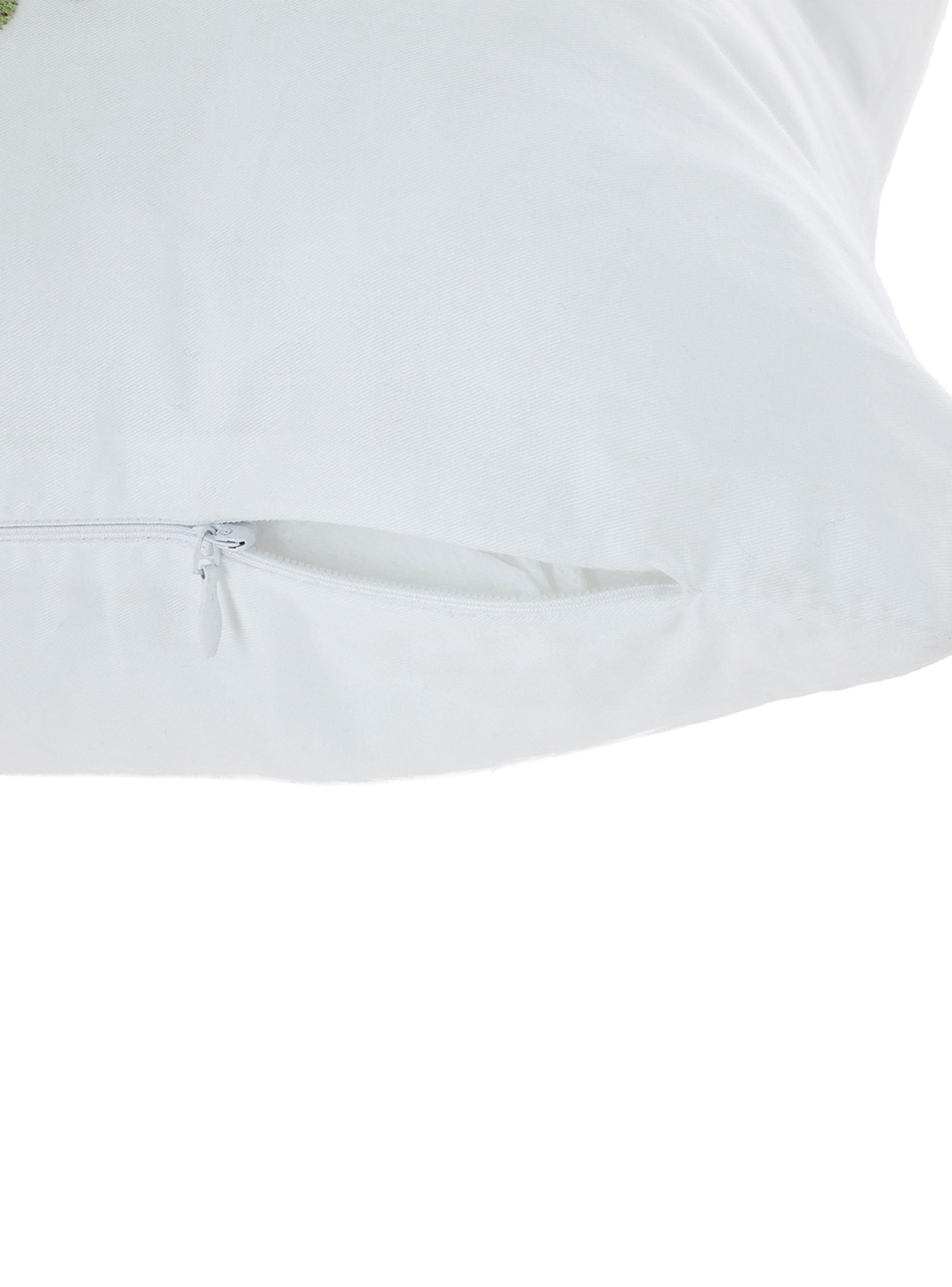 Cojín Sueño Blanco Mándala 45 x 45 cm Verde-1