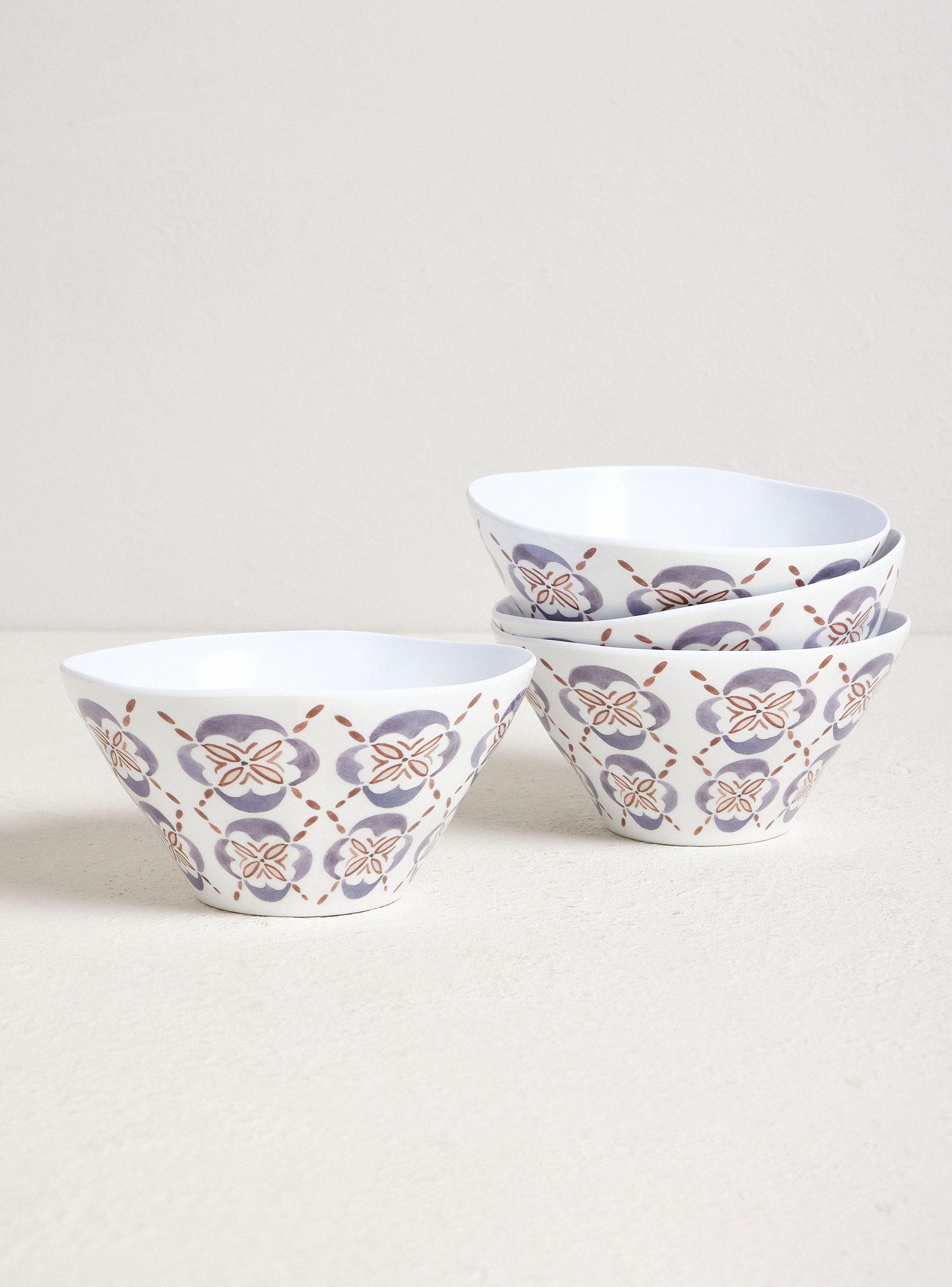 Set 4 Bowls Melamina Marruecos 15 cm-0