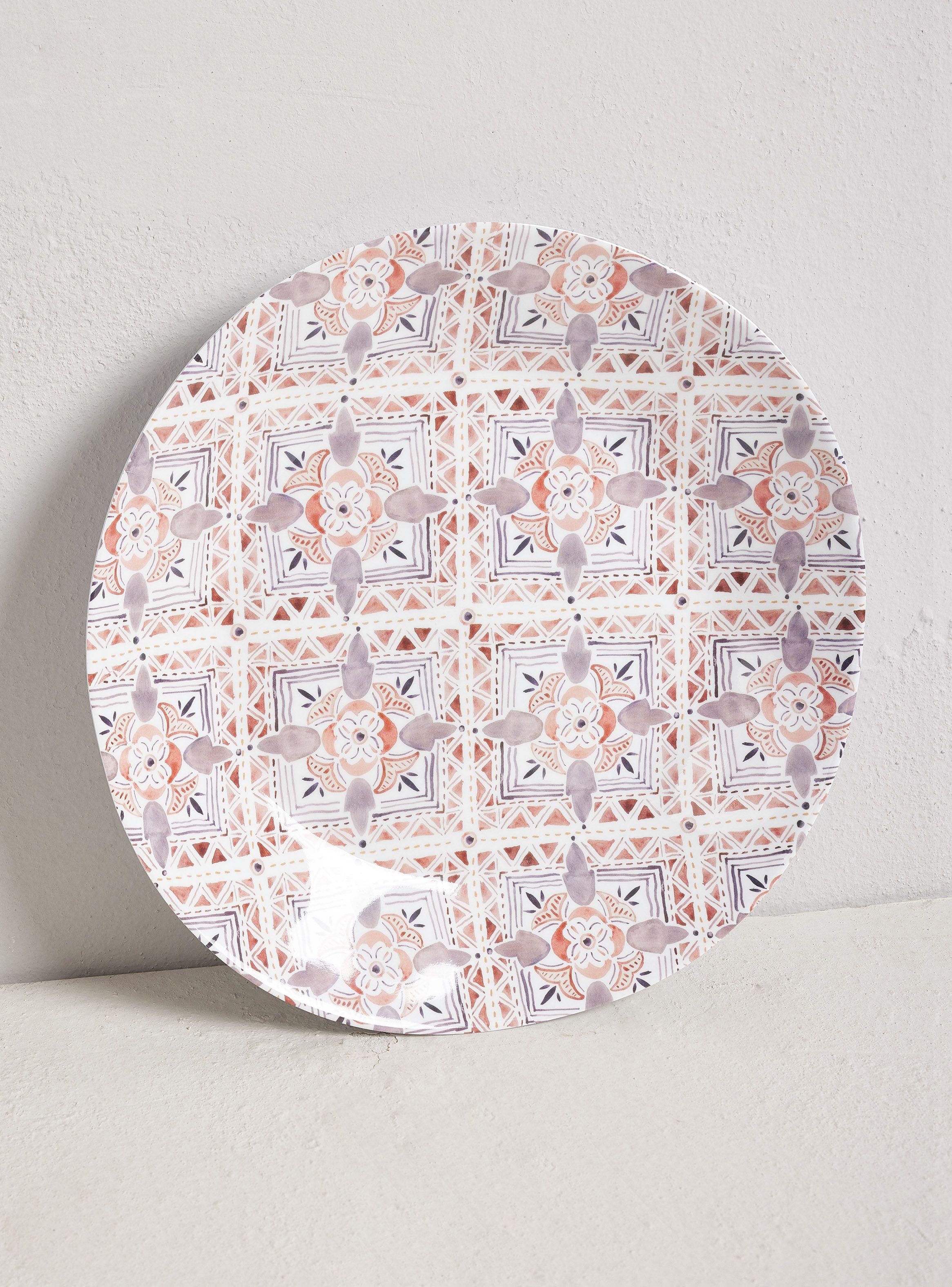 Set 4 Platos Principales Melamina Marruecos-4