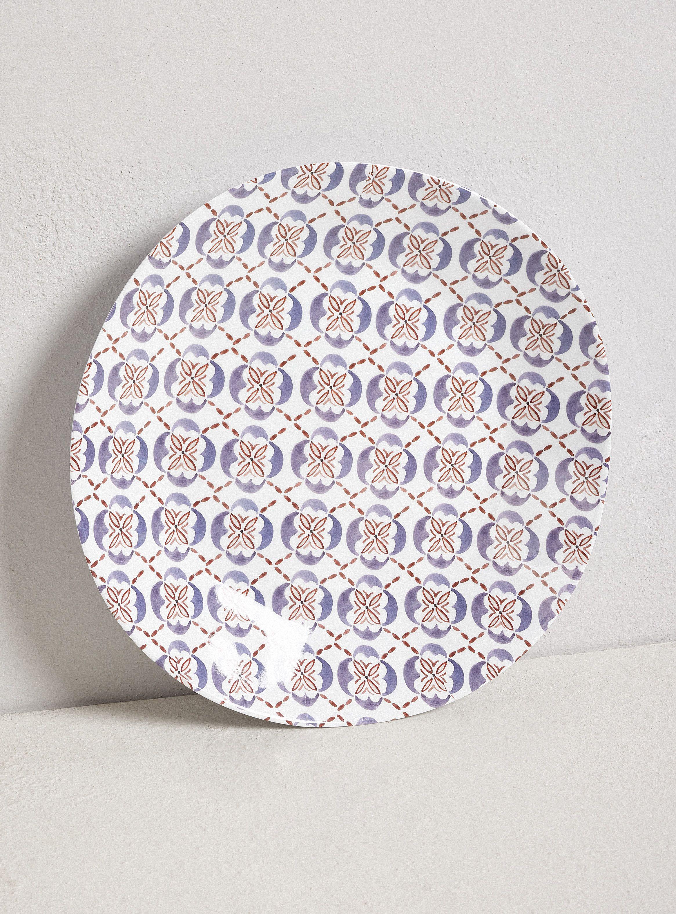 Set 4 Platos Principales Melamina Marruecos-2