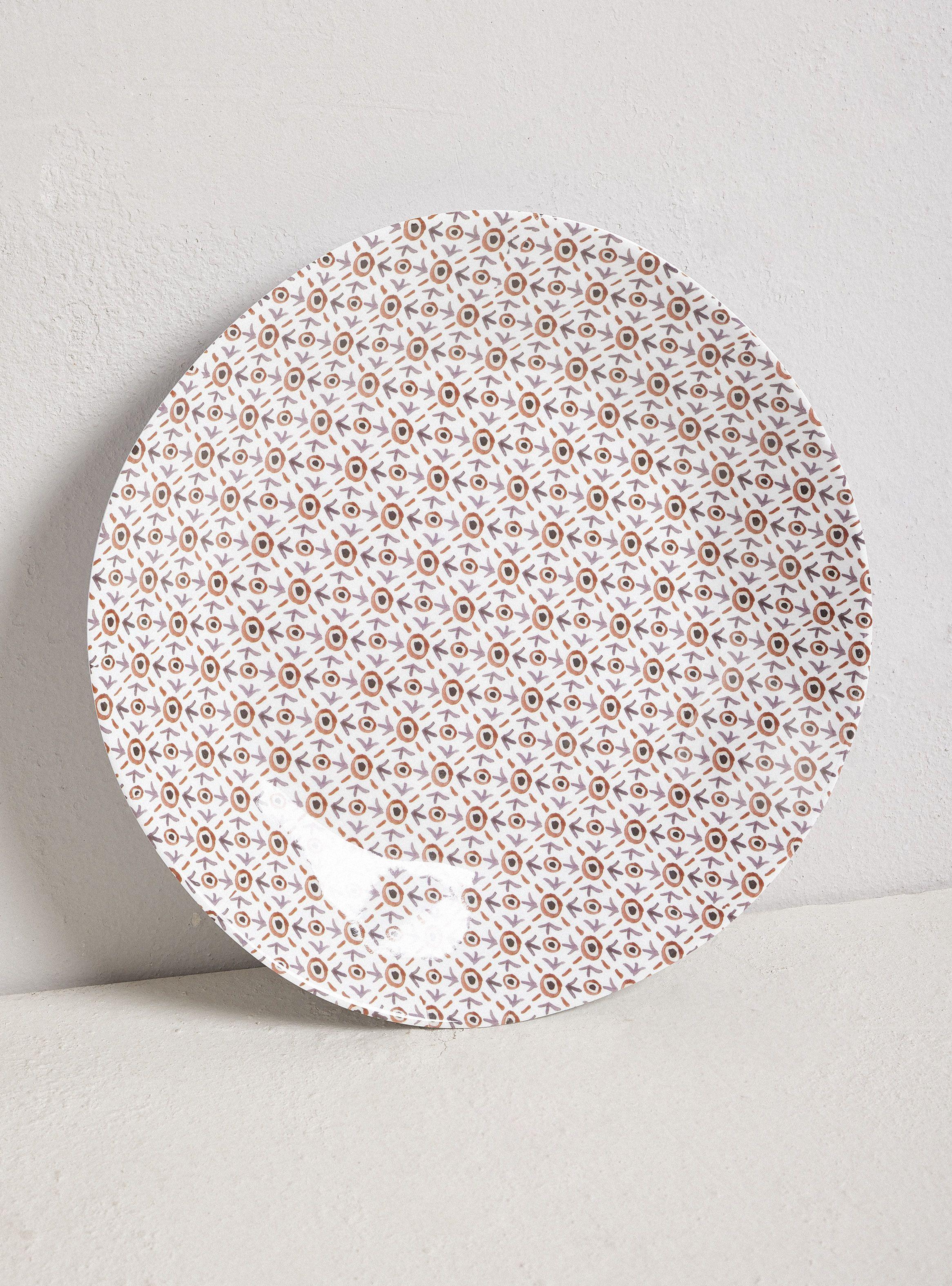 Set 4 Platos Principales Melamina Marruecos-3