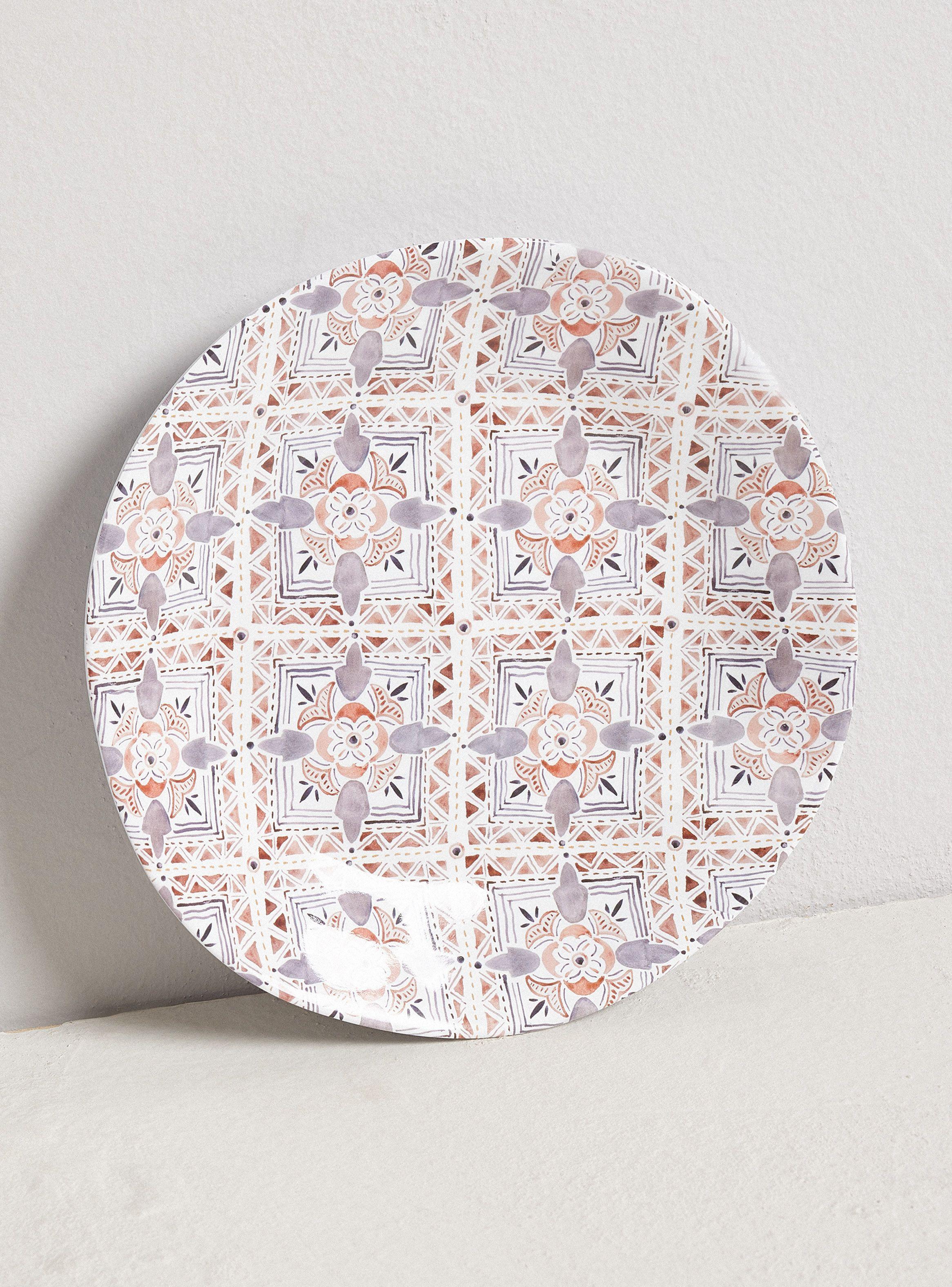 Set 4 Platos Laterales Melamina Marruecos-2