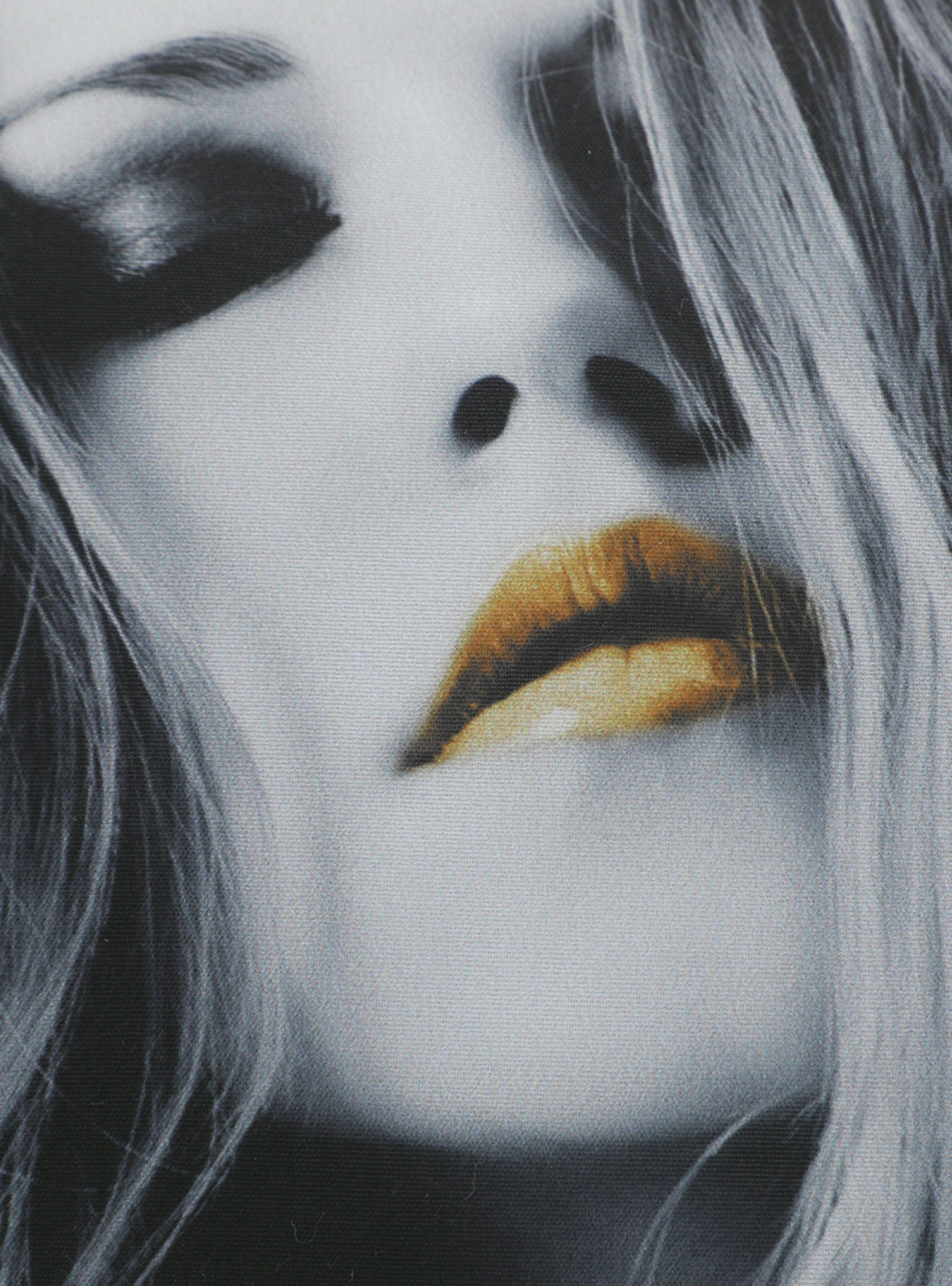 Cojín Sueño Blanco Rock Star NY II 45 x 45 cm Negro-1