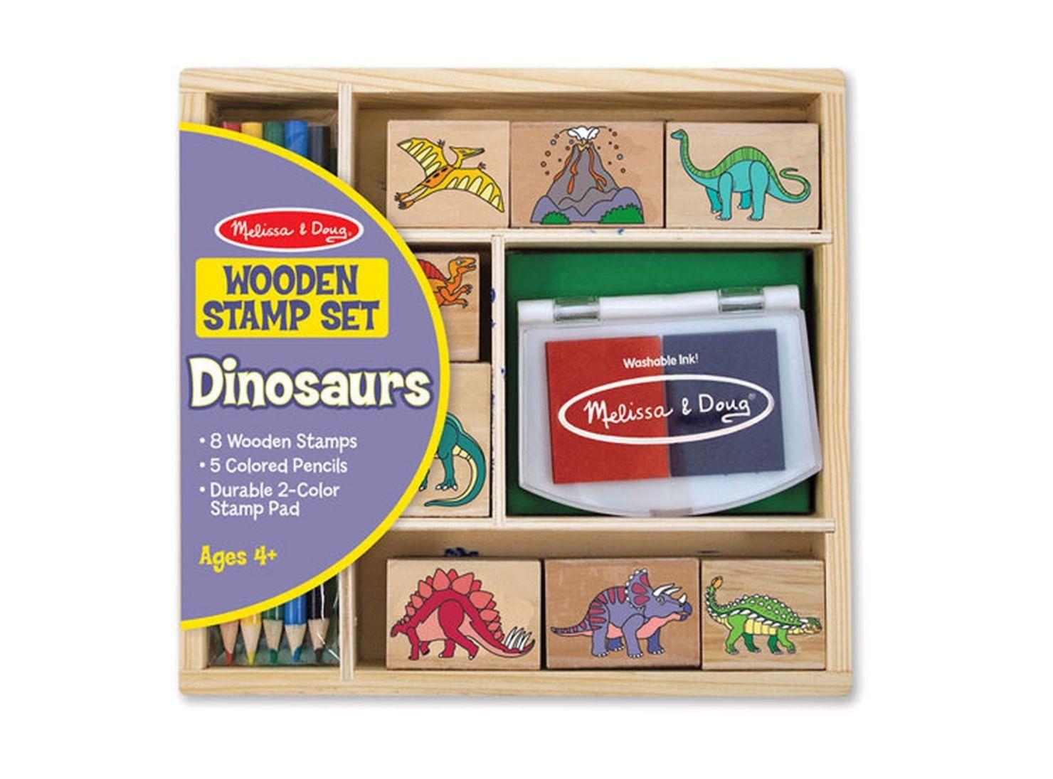 Melissa & Doug Stamps Madera Dinosaurios Caramba-0