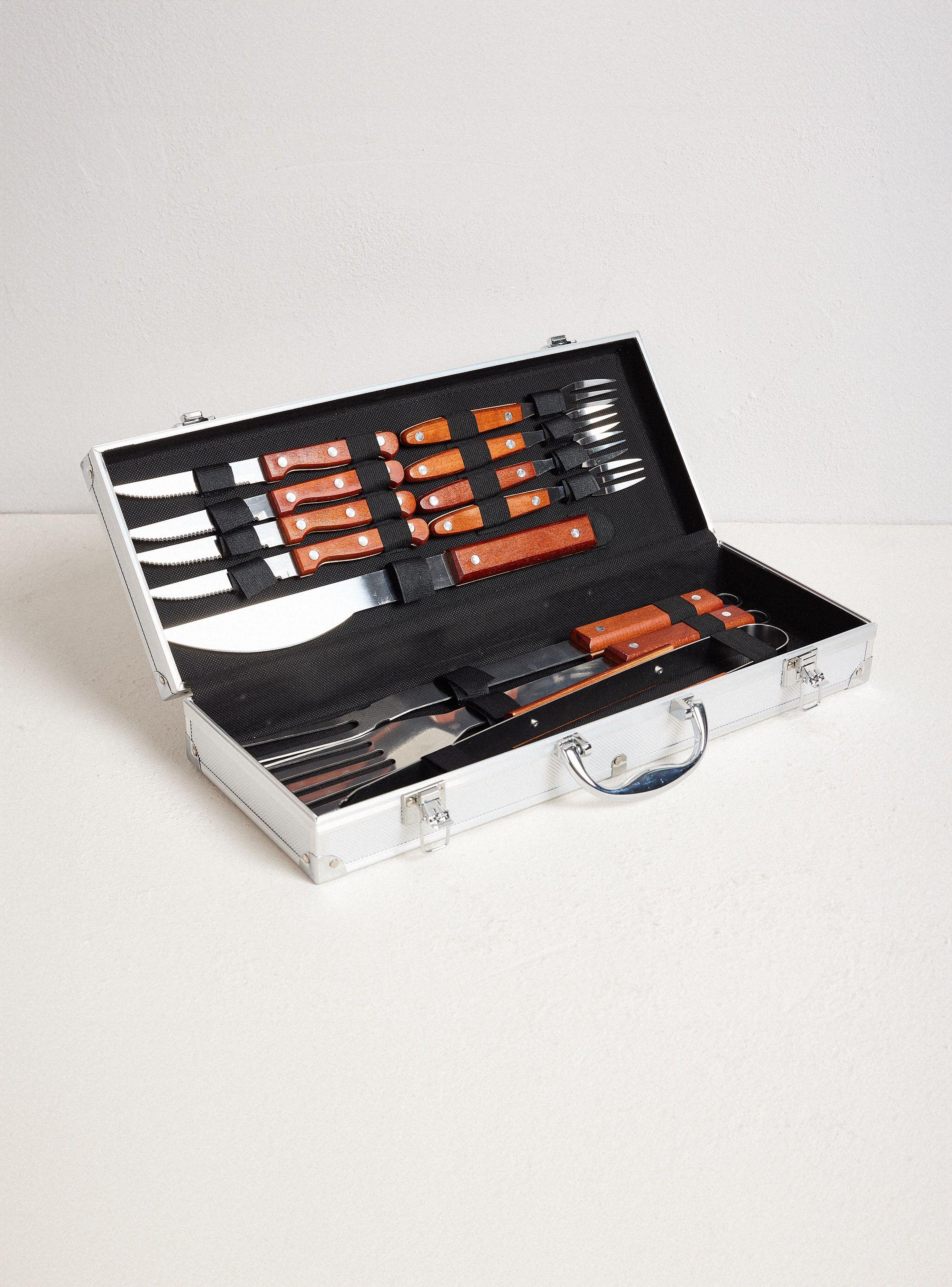 Set Asado BBQ 12 Piezas Estuche-0