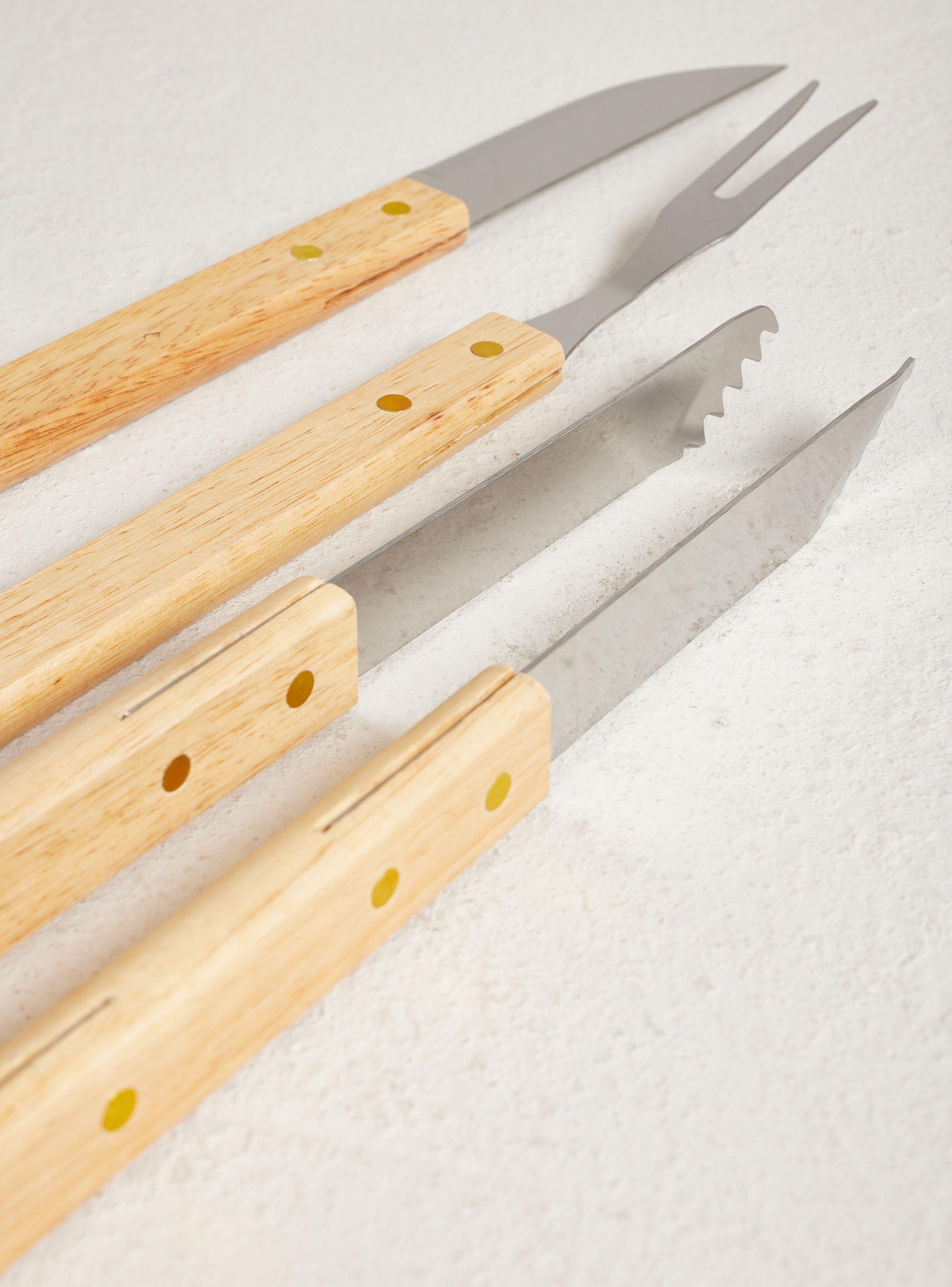 Set Asado BBQ 3 Piezas Estuche-2