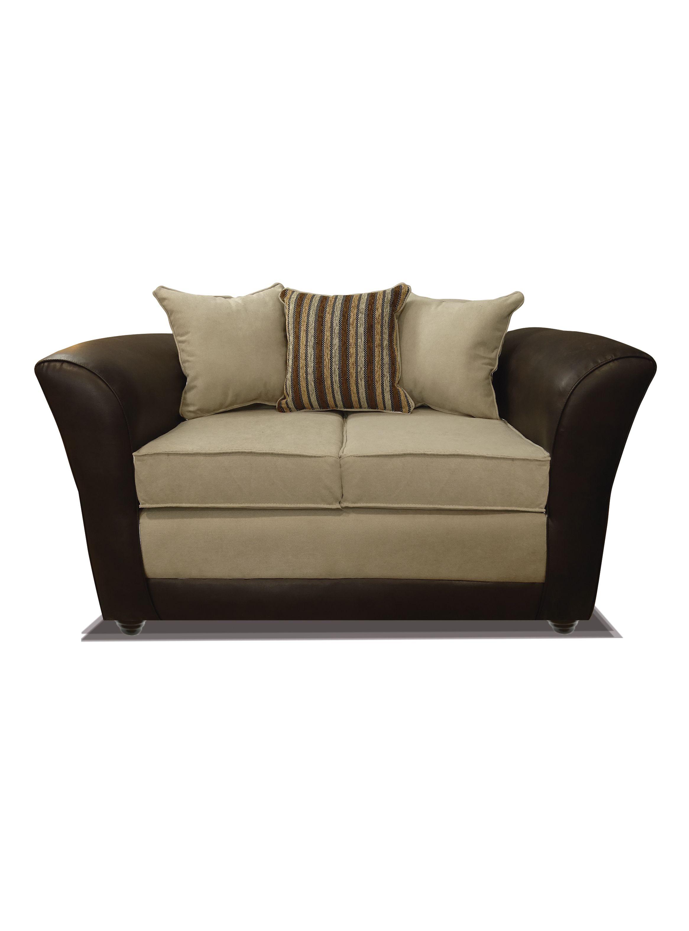Juego Living Minesota 2 Cuerpos + Sillones Tela/Pu-2