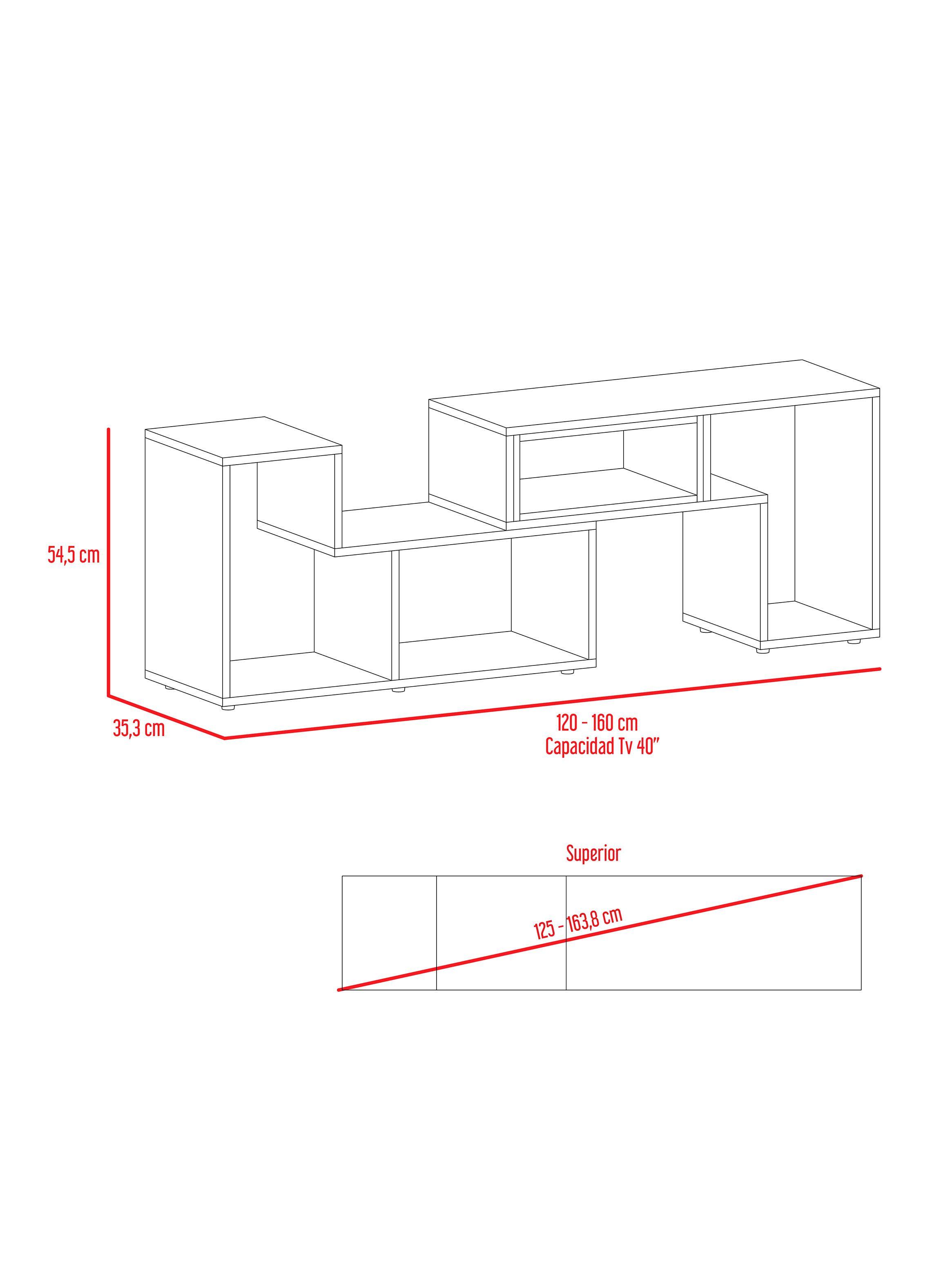 Bar Esquinero + Rack Extensible 40" Beijing-3