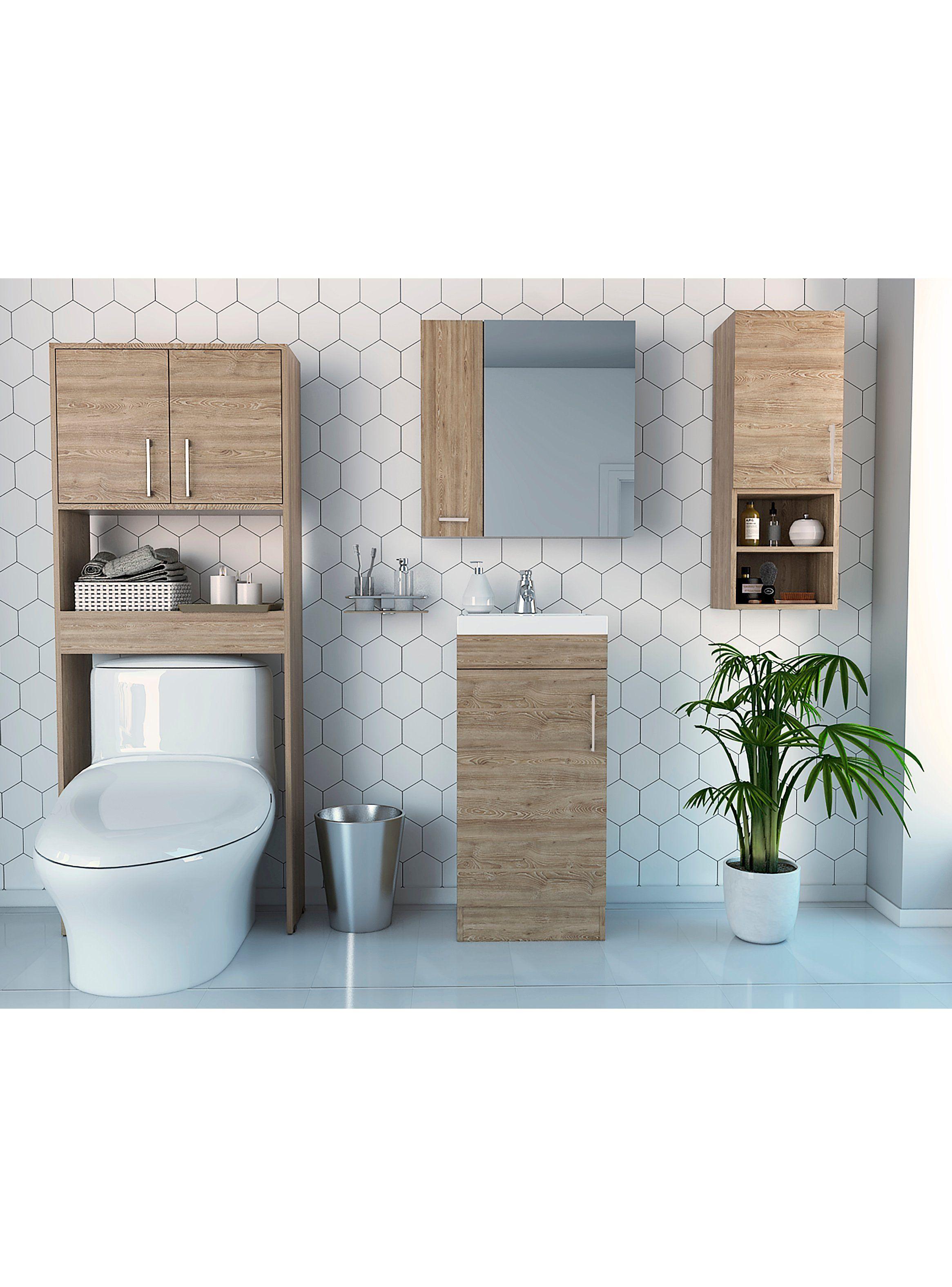 Botiquín + Mueble Lavamanos + Muro + Optimizador-5